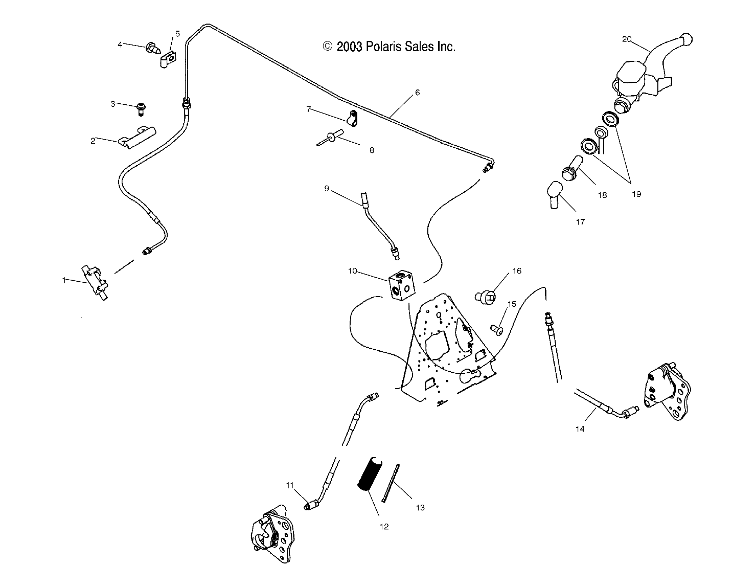 Foto diagrama Polaris que contem a peça 8360011-38