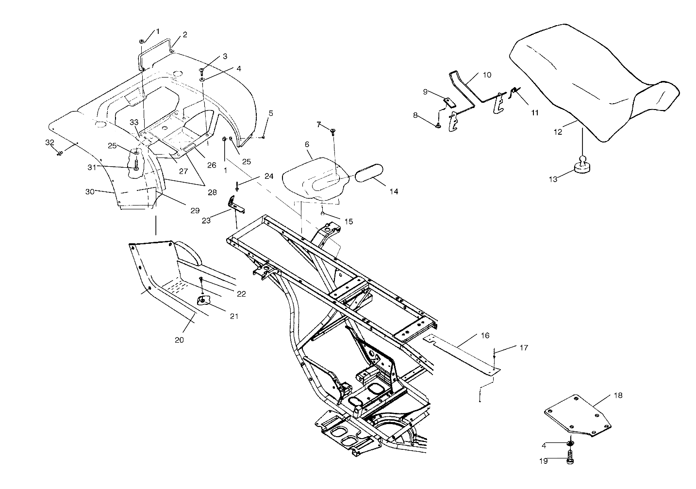 Foto diagrama Polaris que contem a peça 5431771-070