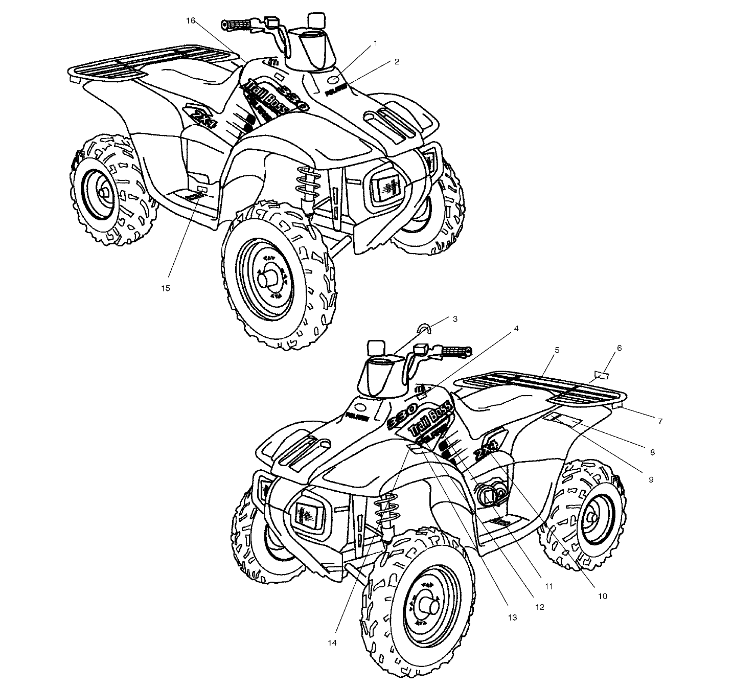 Part Number : 7171643 DECAL-TRAIL BOSS TANKSIDE LH