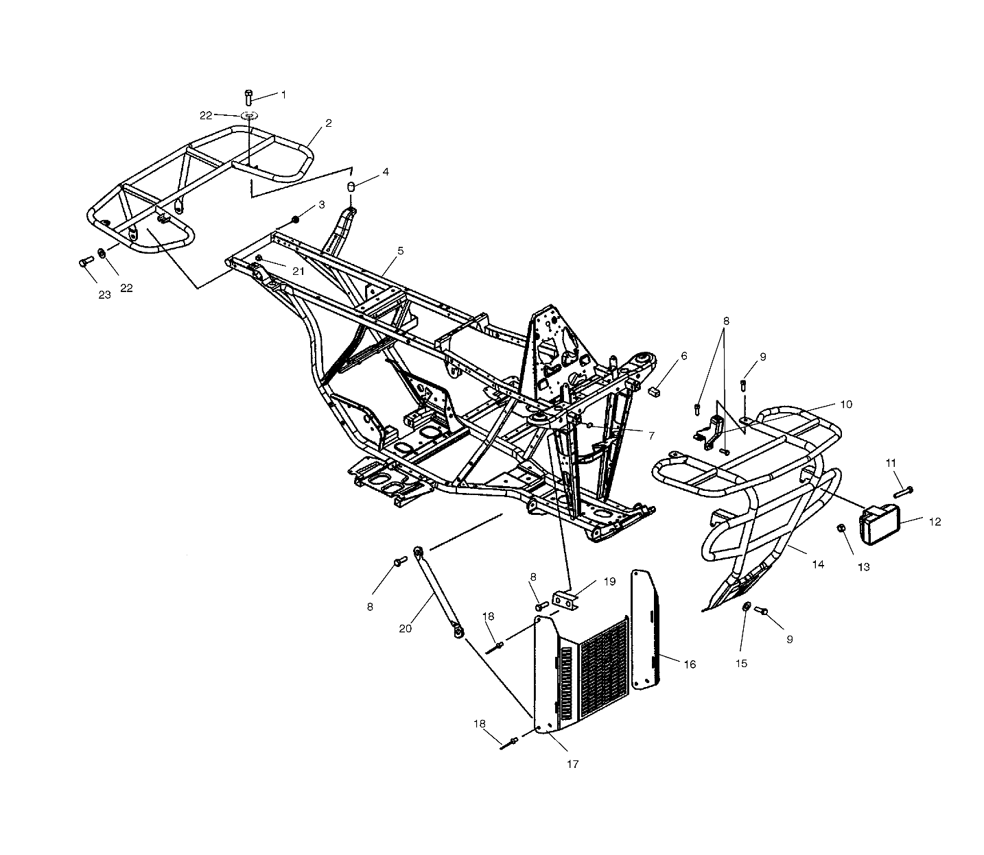 Part Number : 1014347-067 MAIN FRAME TRAIL BOSS