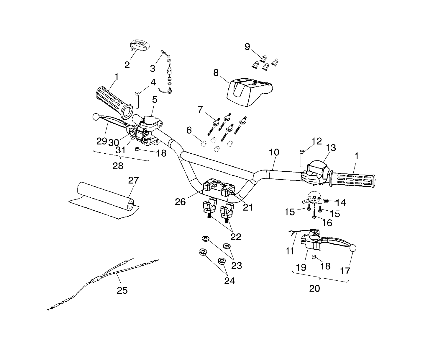 Part Number : 0451099 ASM. RIGHT LEVER