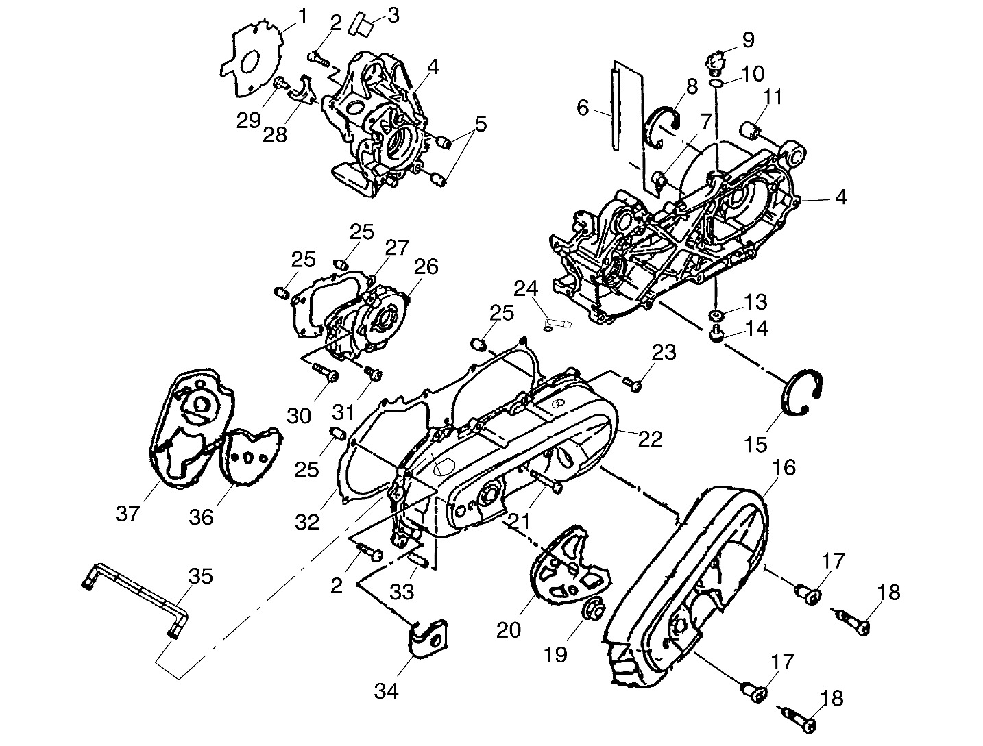 Foto diagrama Polaris que contem a peça 0450146