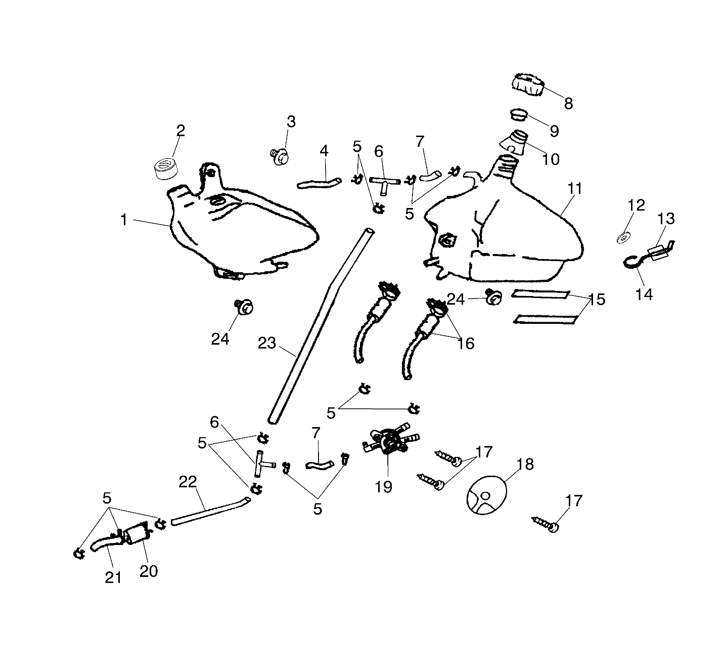 Part Number : 0450865 FUEL LINE CLIP