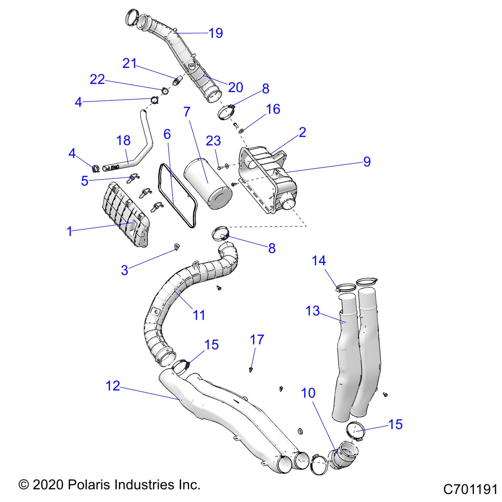 Part Number : 1241155 AIRBOX TO PLENUM ASSEMBLY