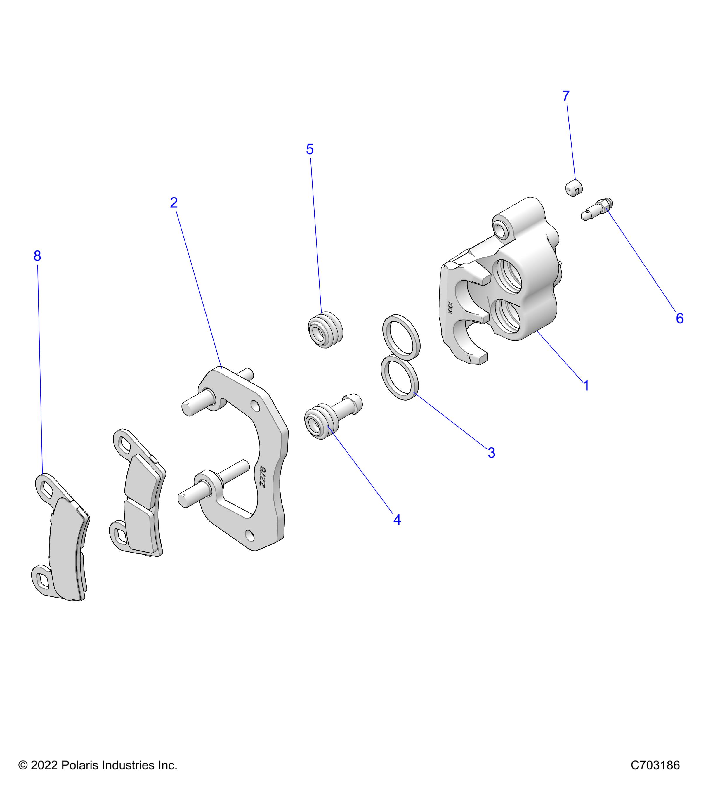 Part Number : 1912275 DISC CRAKE CALIPER ASSEMBLY  R