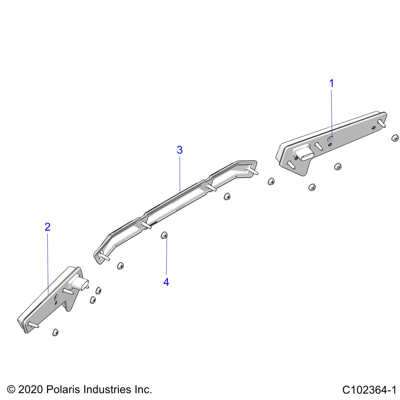 Foto diagrama Polaris que contem a peça 5453585-070