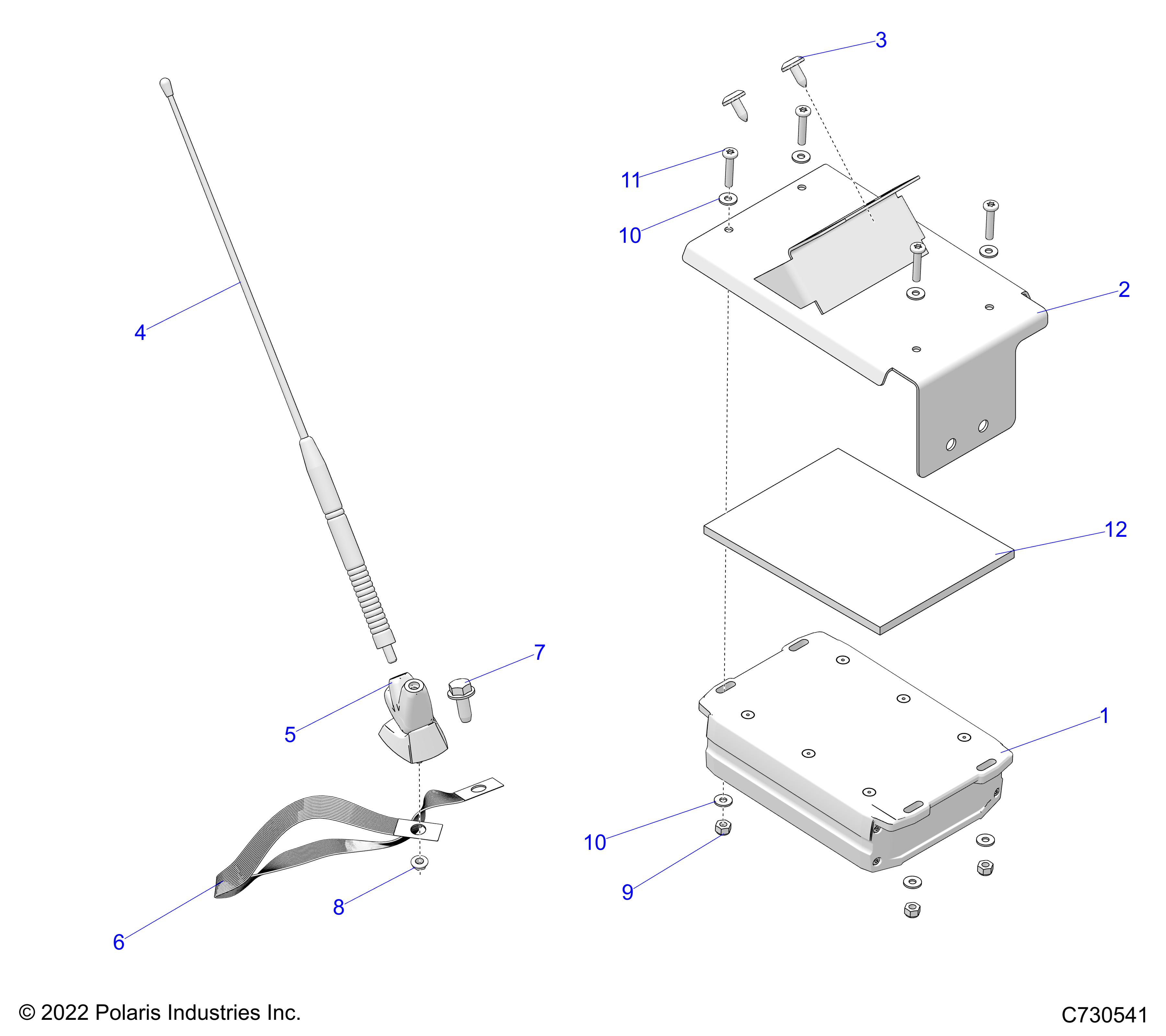 Part Number : 1026297-458 WELD-AMP RELO BRKT BLK