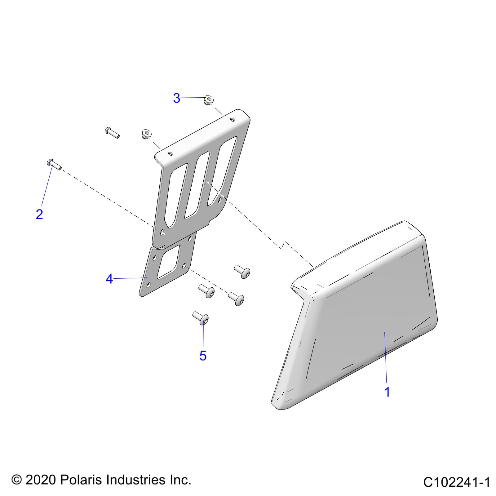 Foto diagrama Polaris que contem a peça 7518616