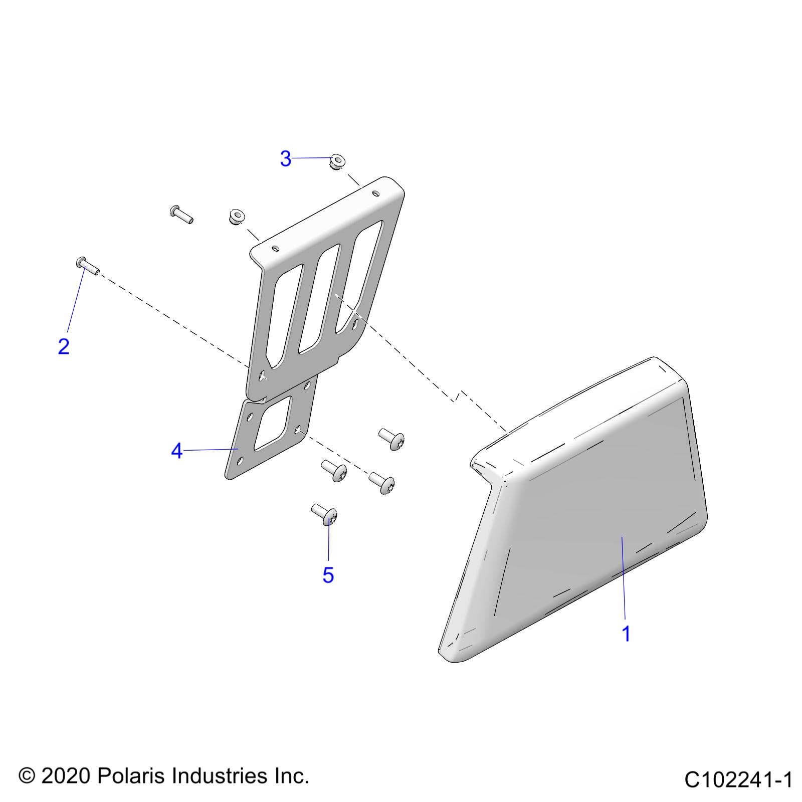 Part Number : 5263218-458 BKT-BKRST BOX 6X6 TRC M.BLK