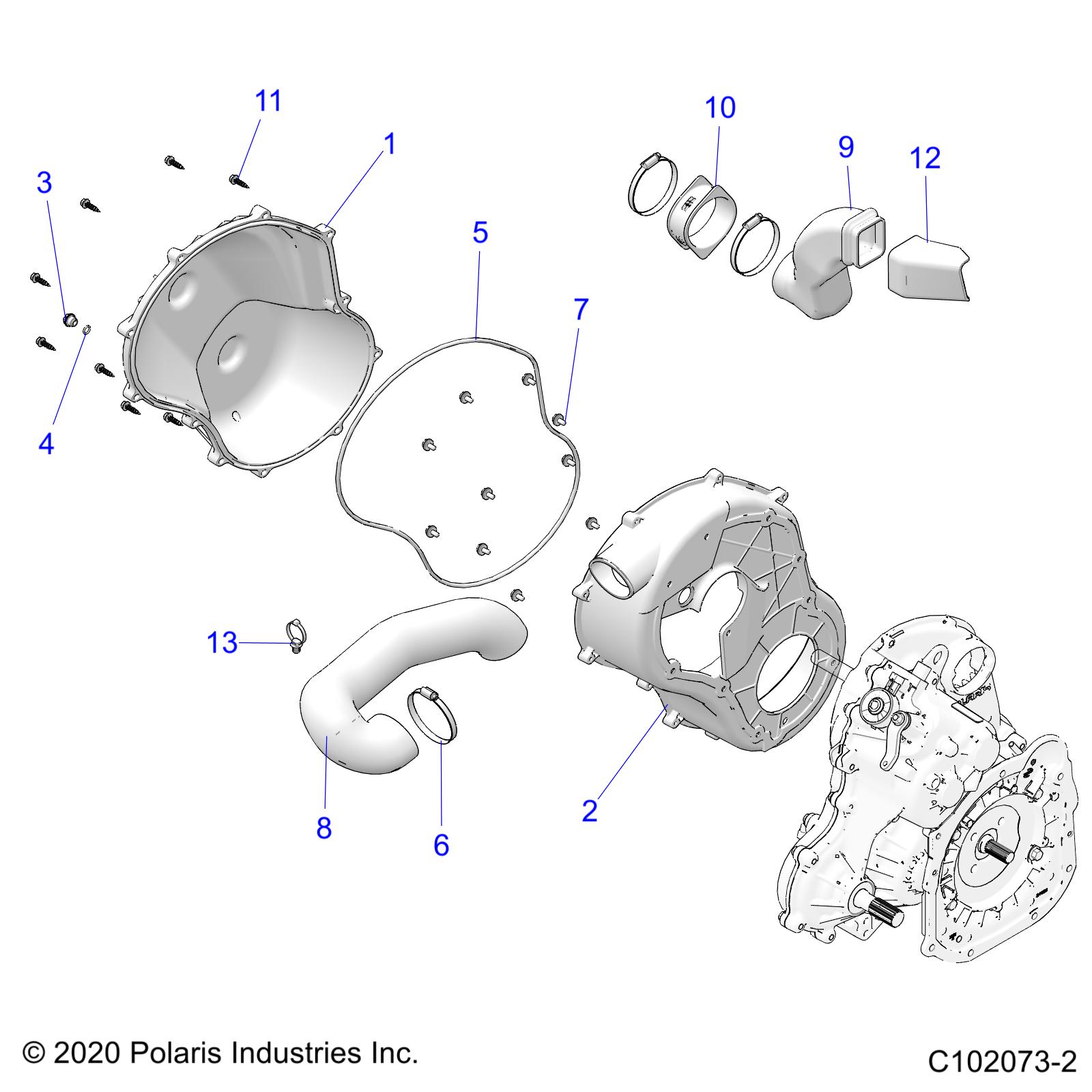 Foto diagrama Polaris que contem a peça 5438127