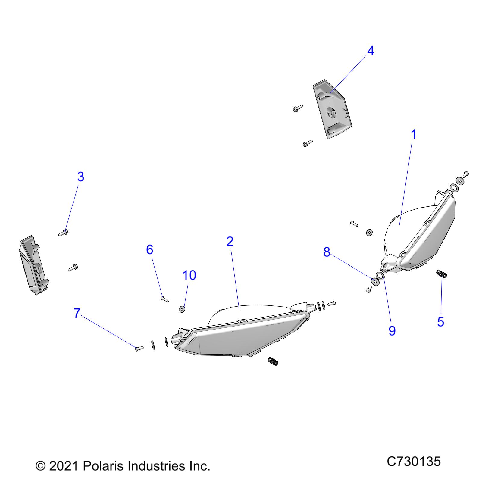 Part Number : 2412774 TAILLIGHT WITH DECAL ASSEMBLY