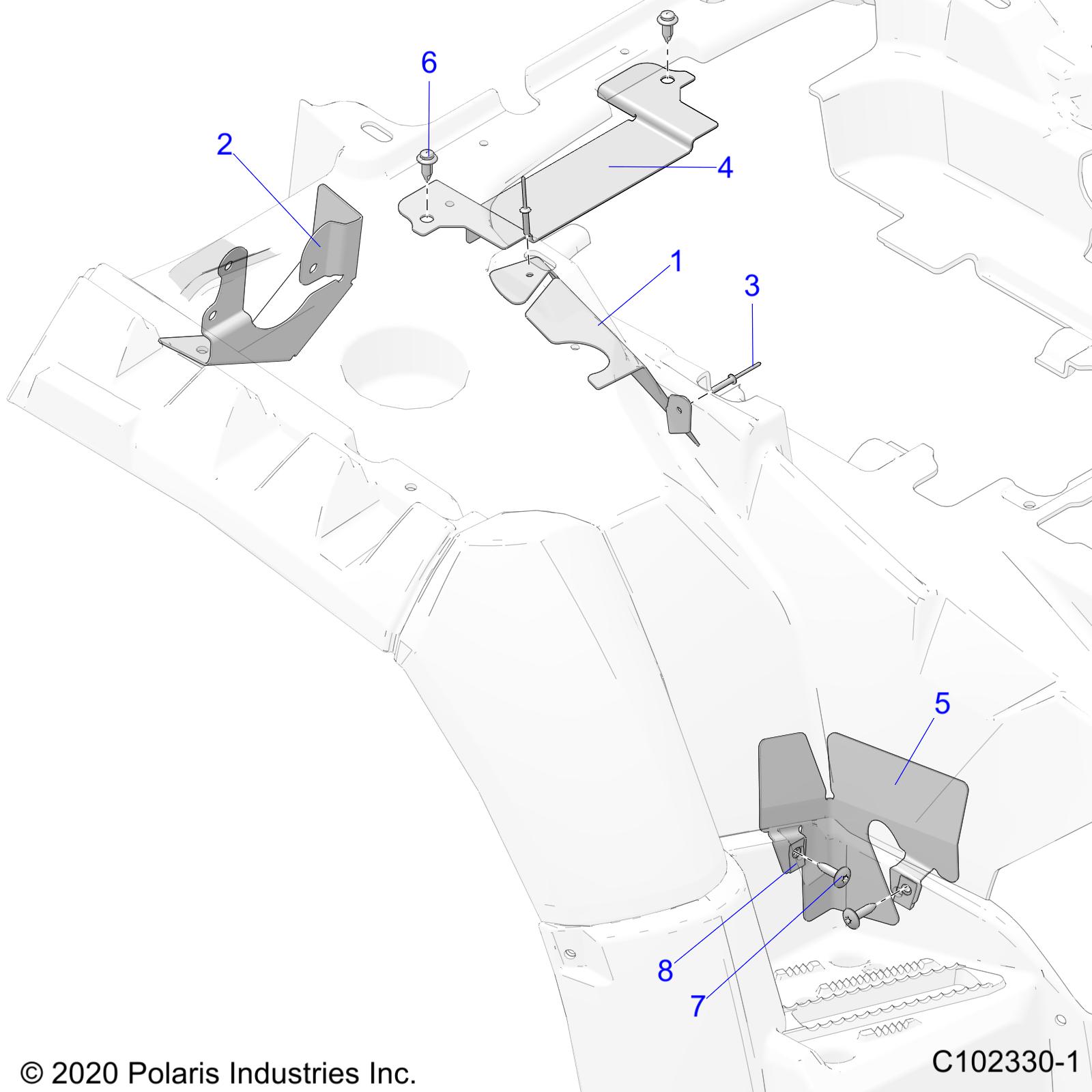 Foto diagrama Polaris que contem a peça 5259879