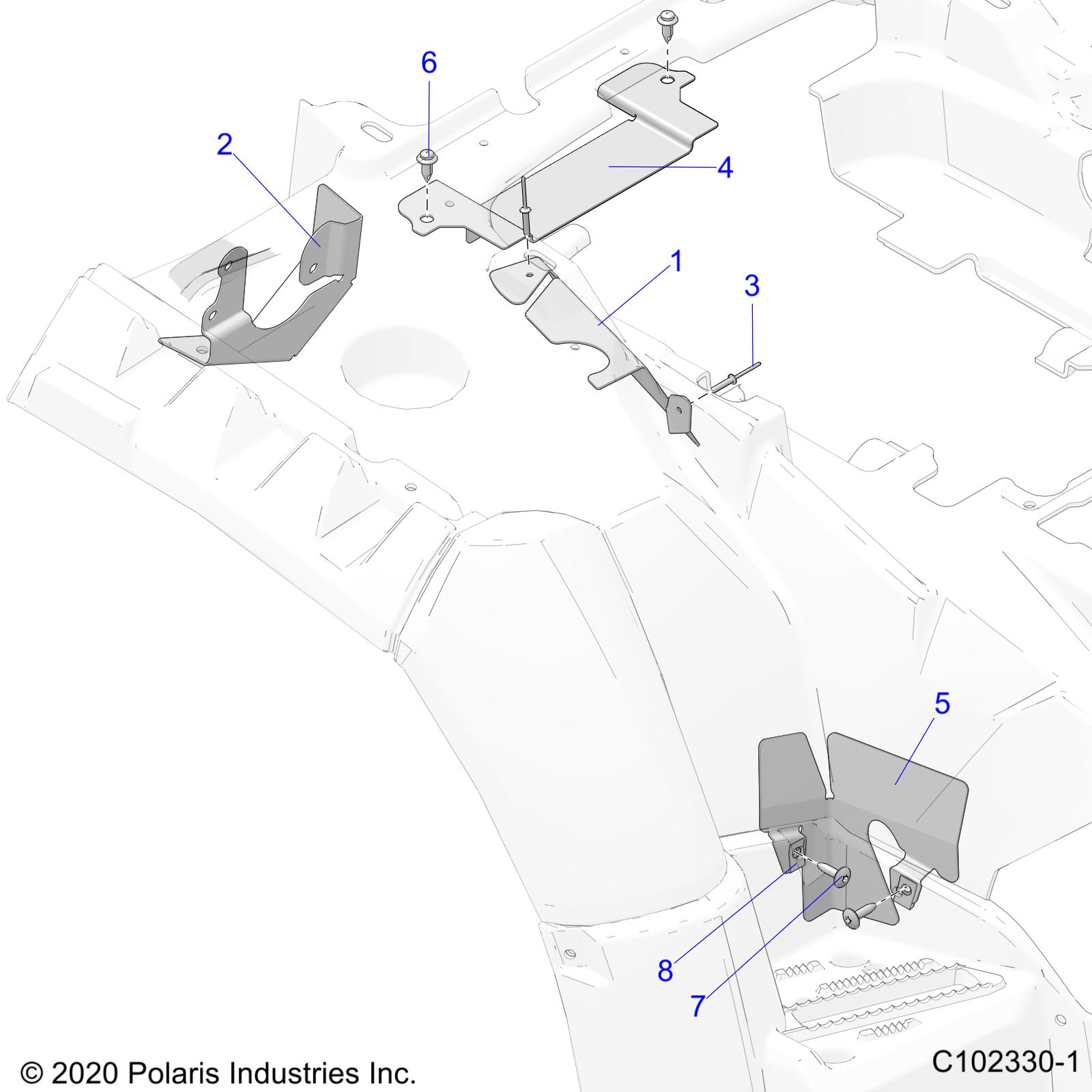 Part Number : 5263787 SHIELD-HEAT CAB REAR