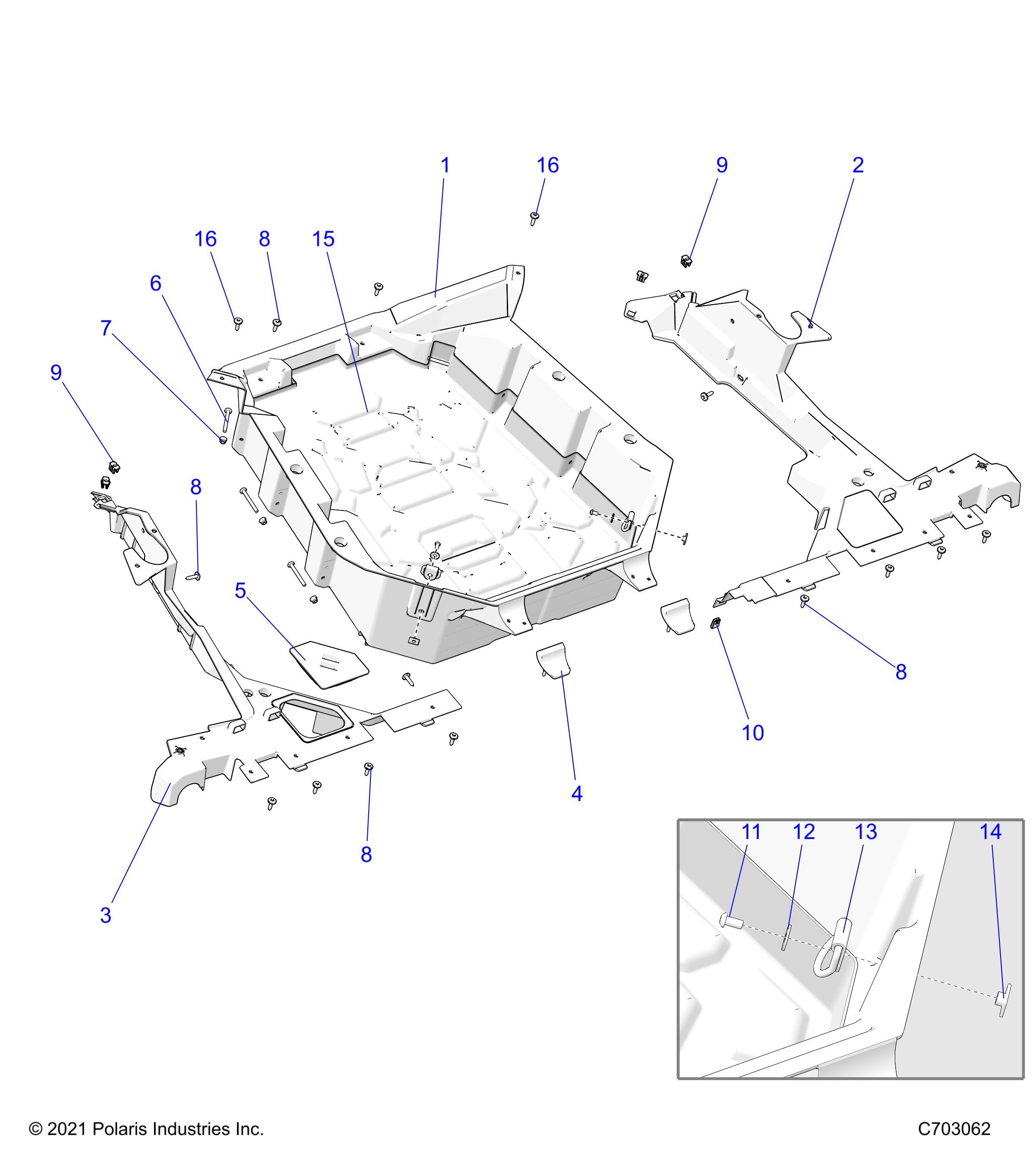 Part Number : 7081195 TIEDOWN RING