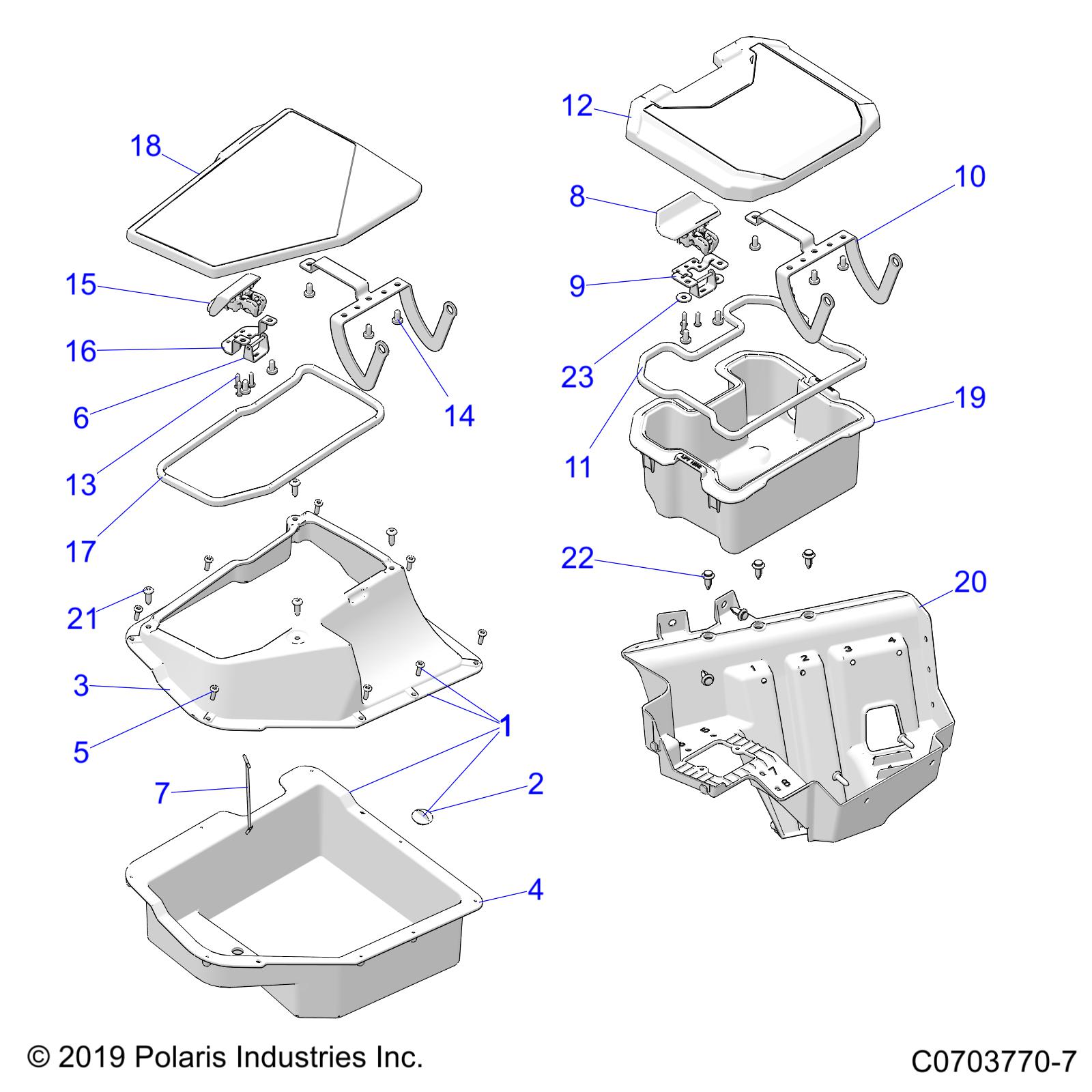 Foto diagrama Polaris que contem a peça 5455962