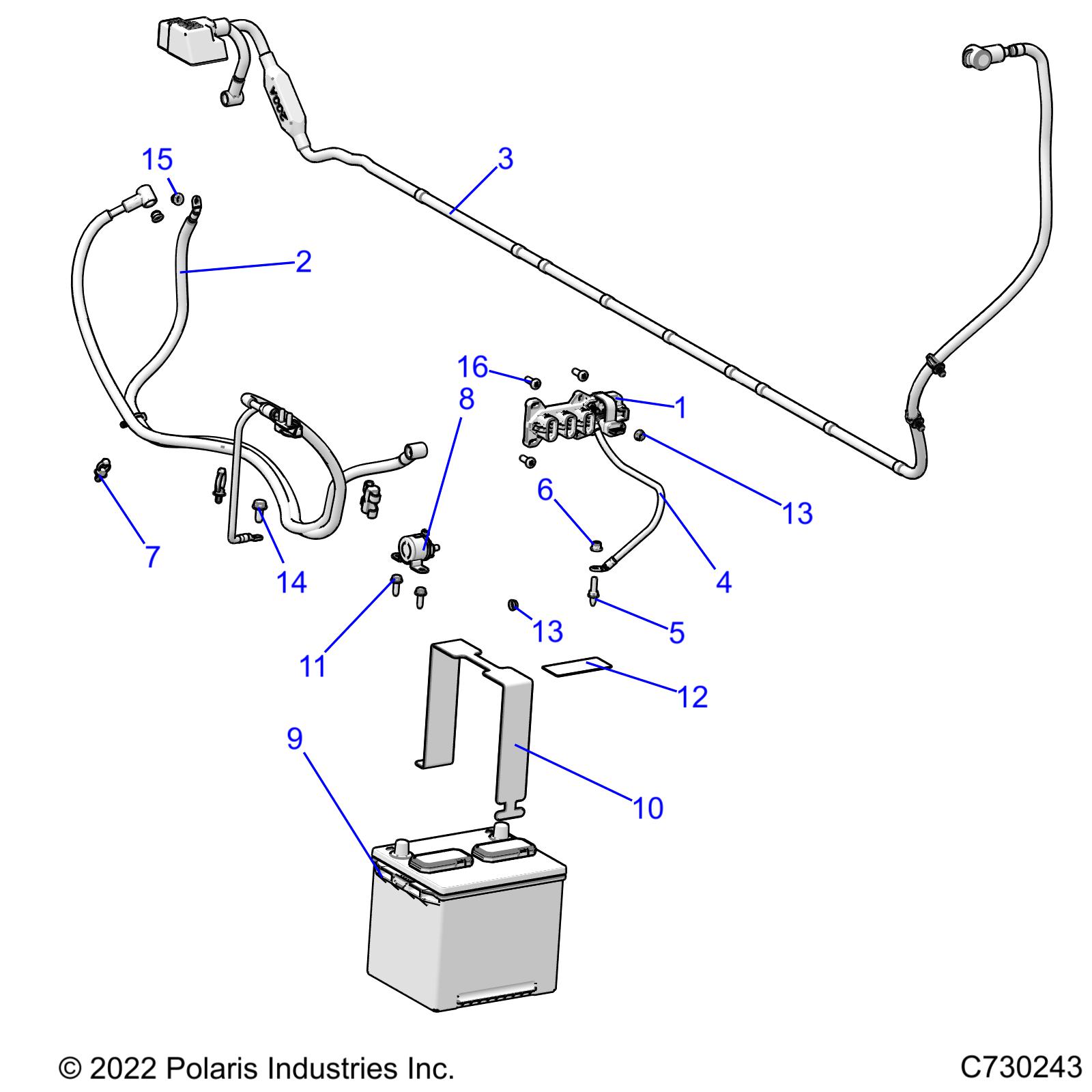 Part Number : 4080967 CABLE-BATTERY TO SOLENOID