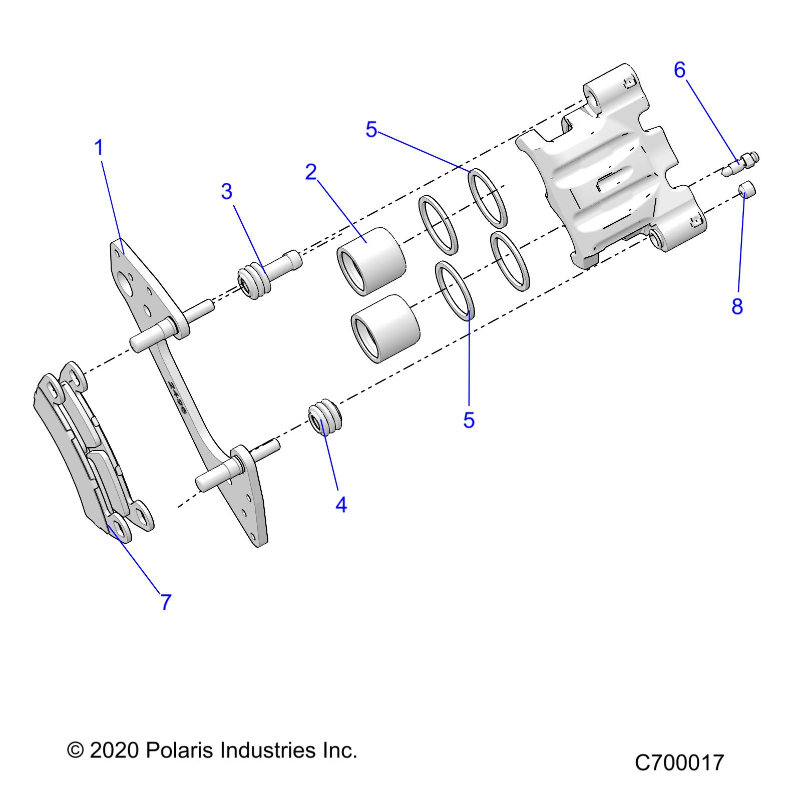 Part Number : 1912255 LEFT HAND DOUBLE BORE BRAKE CA