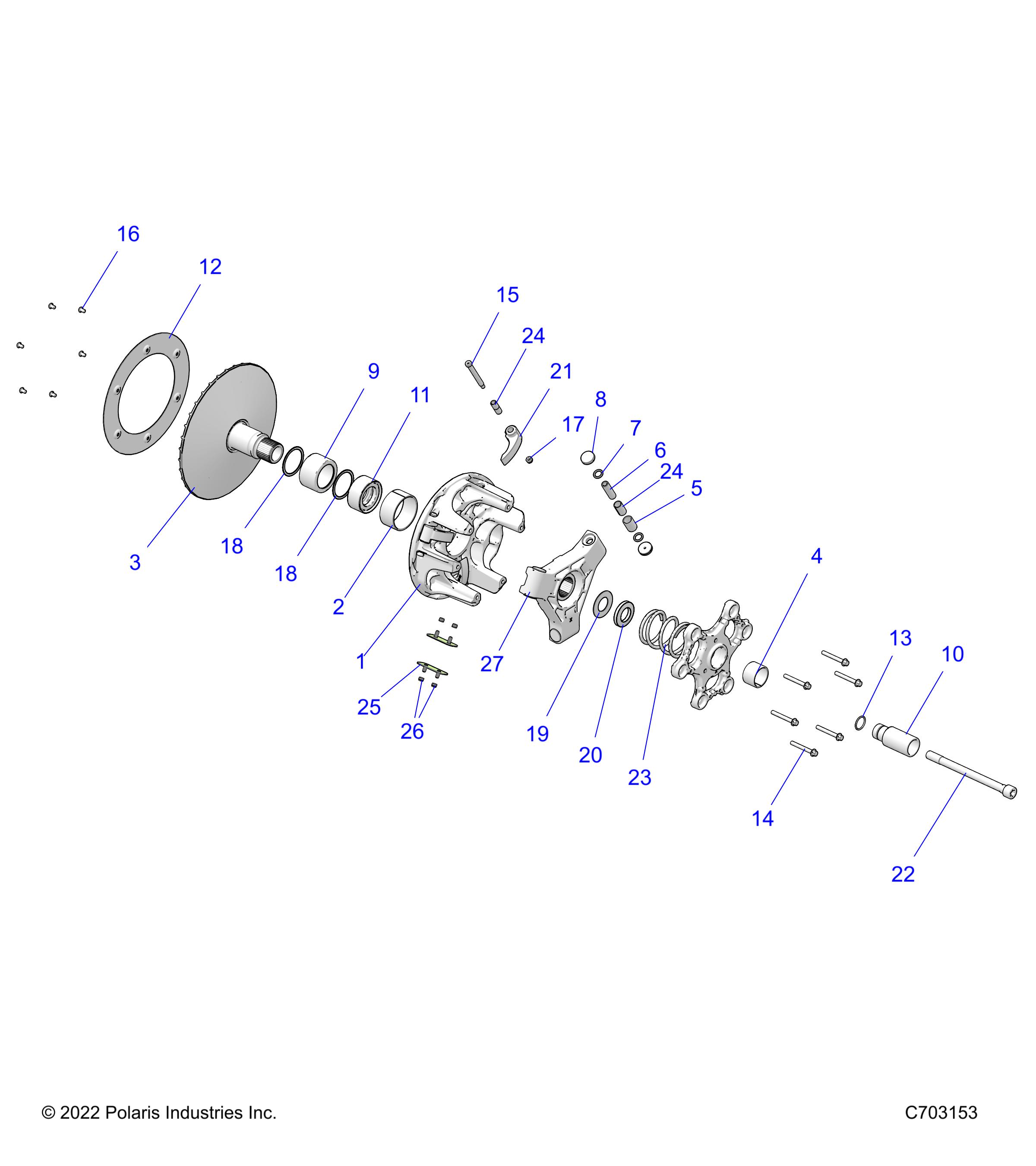 Foto diagrama Polaris que contem a peça 7557138