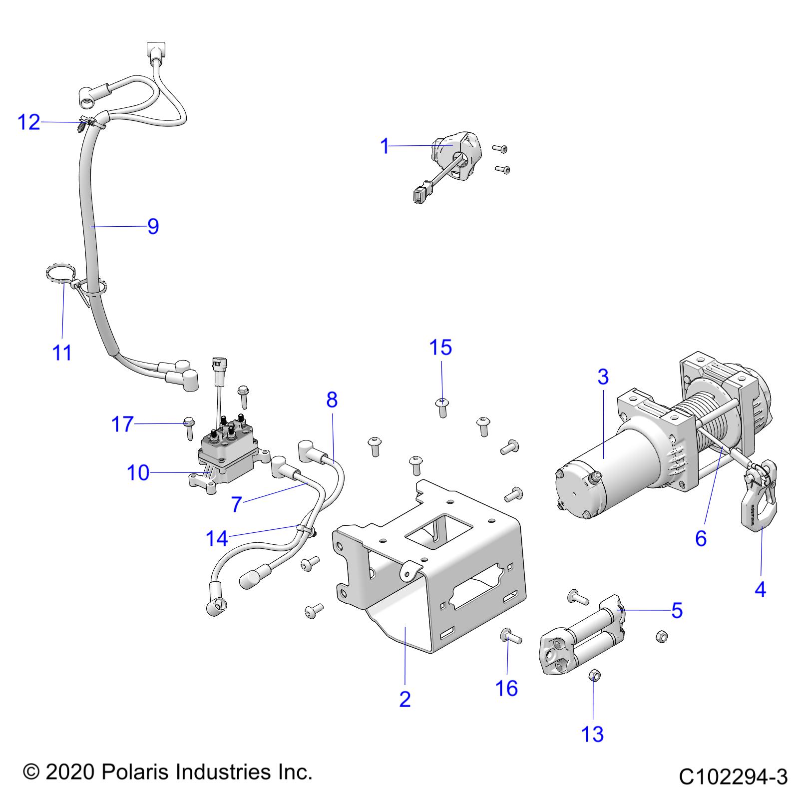 Foto diagrama Polaris que contem a peça 2878890