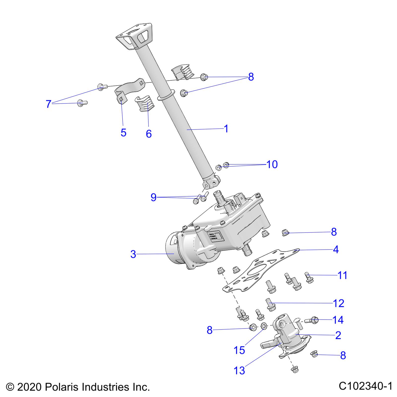 Part Number : 2415061 POWER STEERING ASSEMBLY  ATV