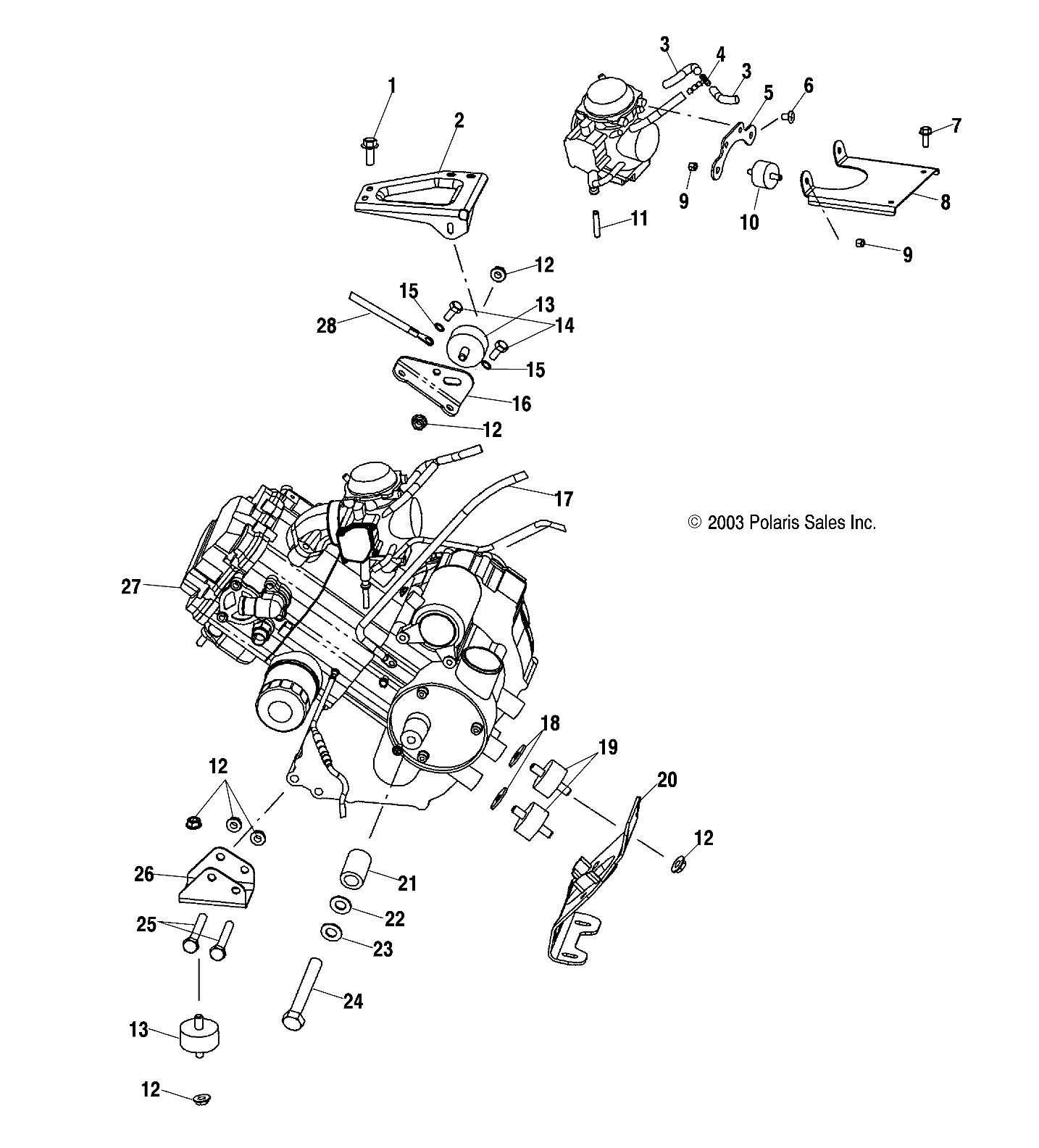 Part Number : 4010605 BATTERY/FRAME/ENGINE CABLE