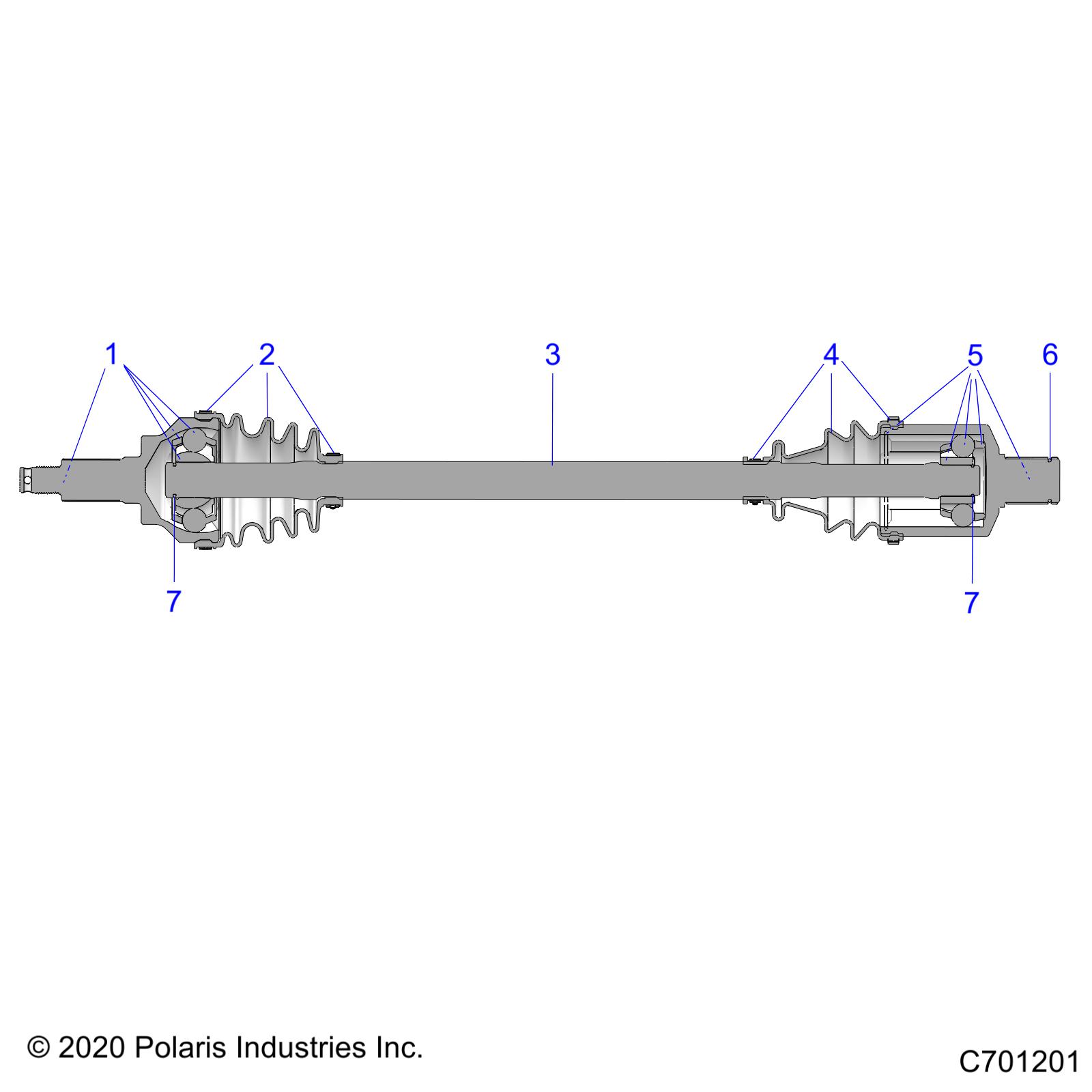 Foto diagrama Polaris que contem a peça 1337122