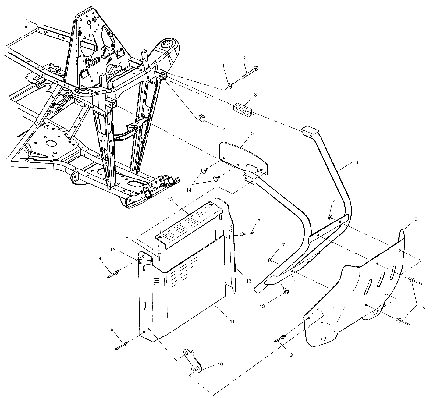 Foto diagrama Polaris que contem a peça 5850140