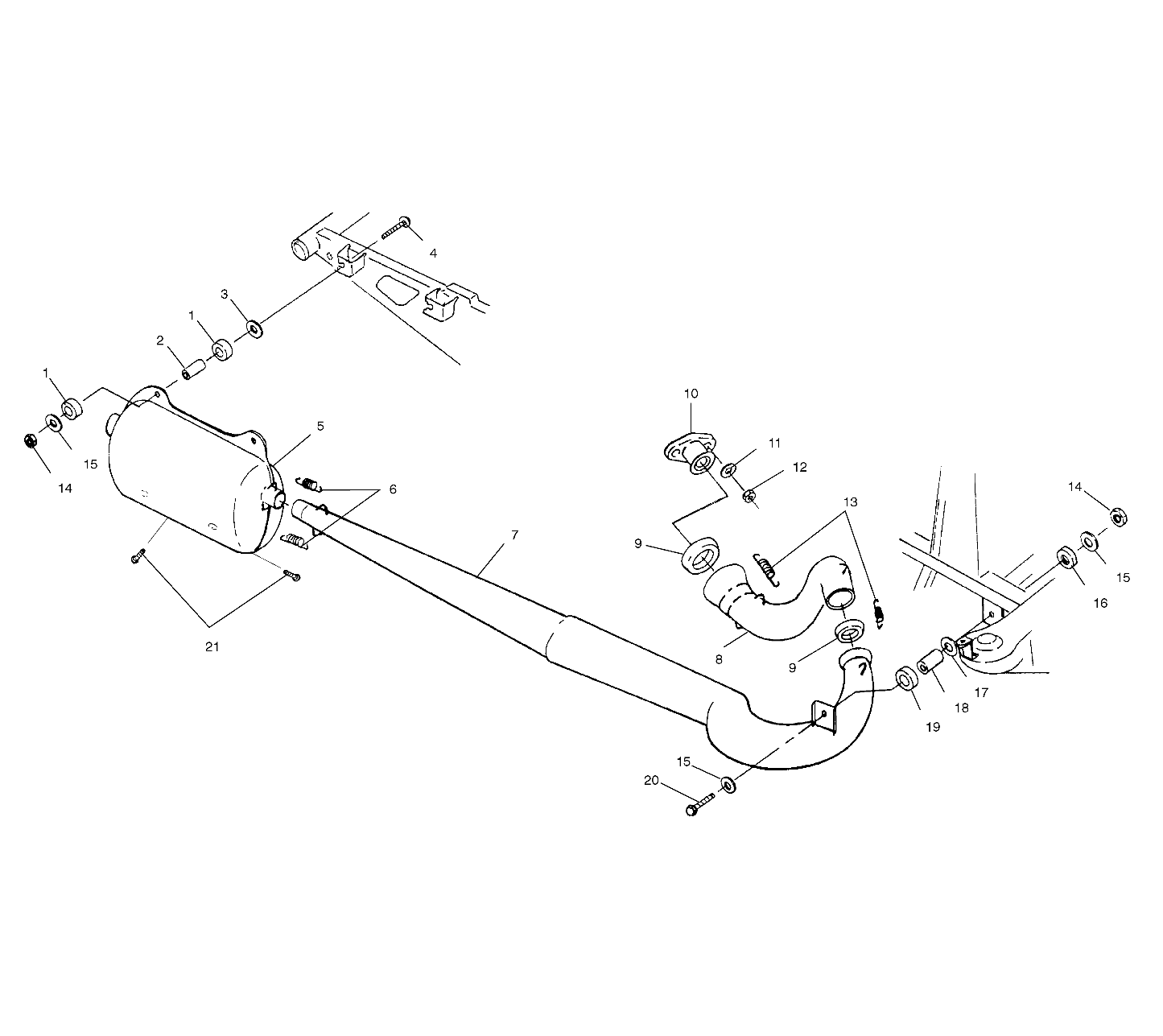 Foto diagrama Polaris que contem a peça 5410957