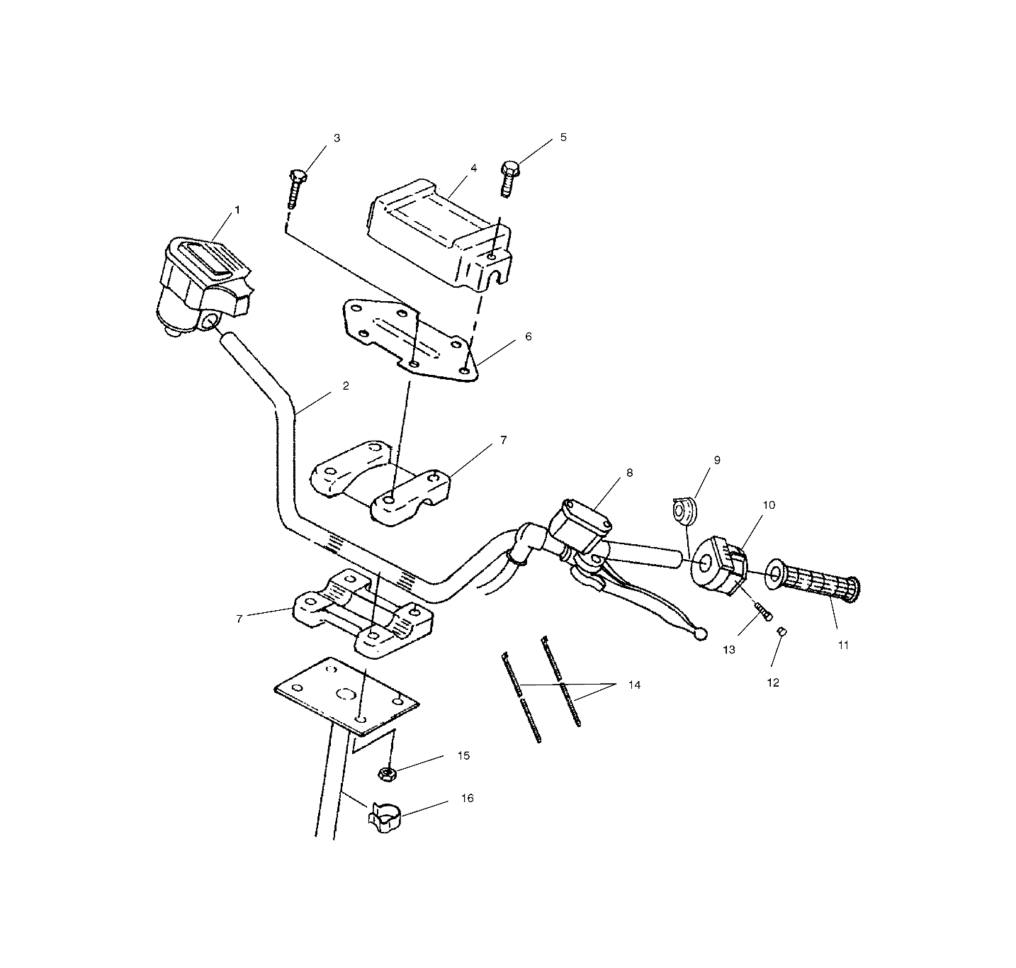 Part Number : 4010593 SWITCH-HANDLEBAR ON/OFF