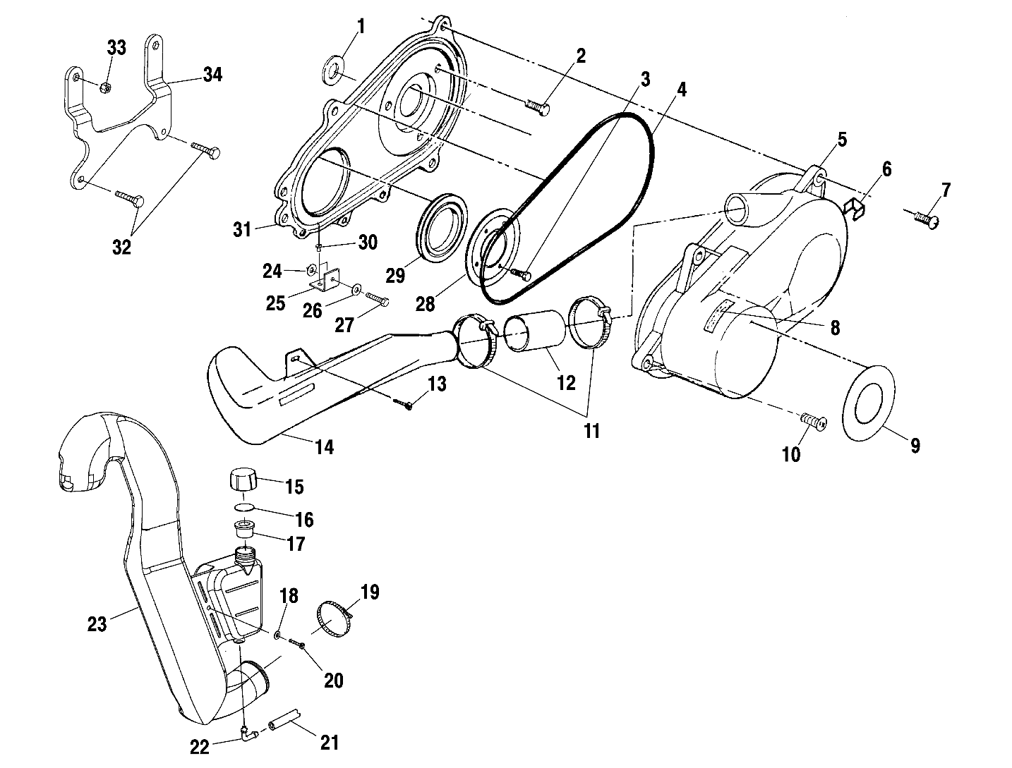 Foto diagrama Polaris que contem a peça 5432615