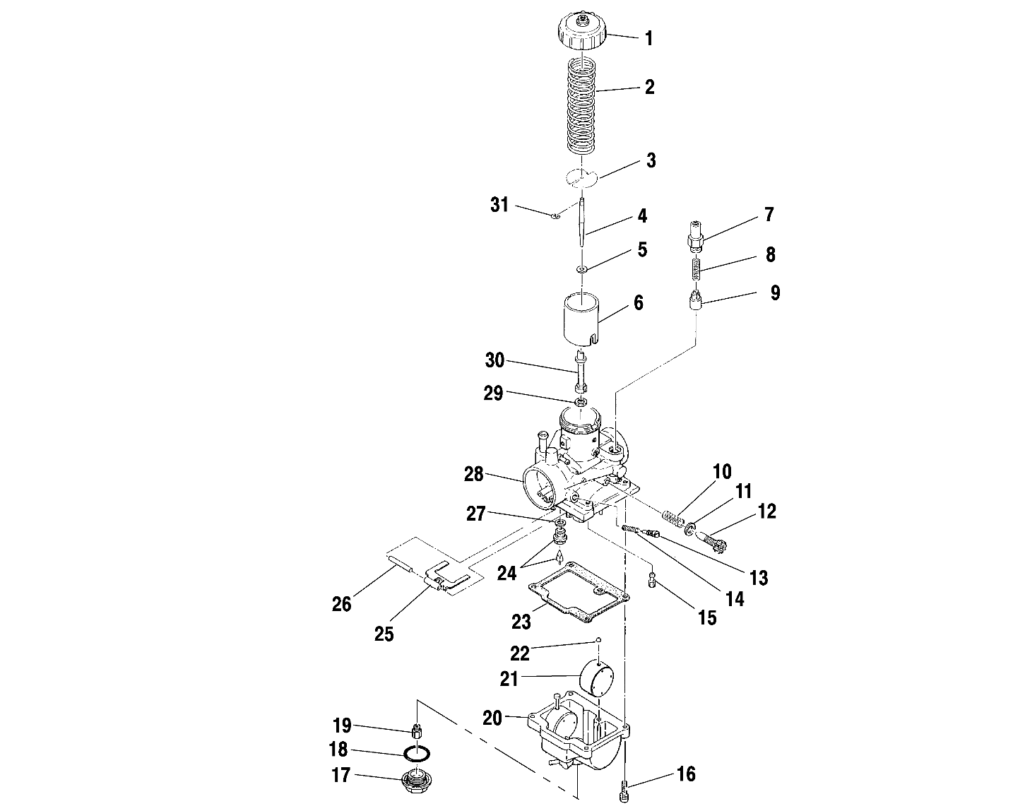 Foto diagrama Polaris que contem a peça 3131385