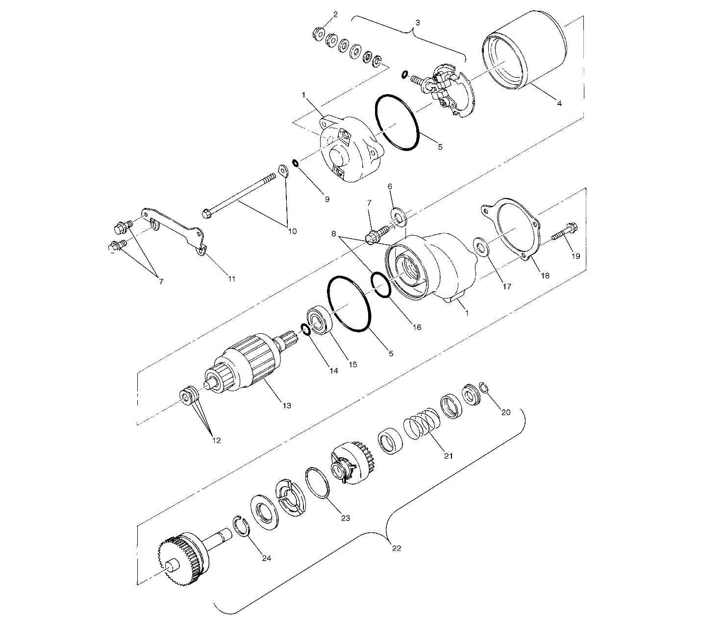 Foto diagrama Polaris que contem a peça 3086780