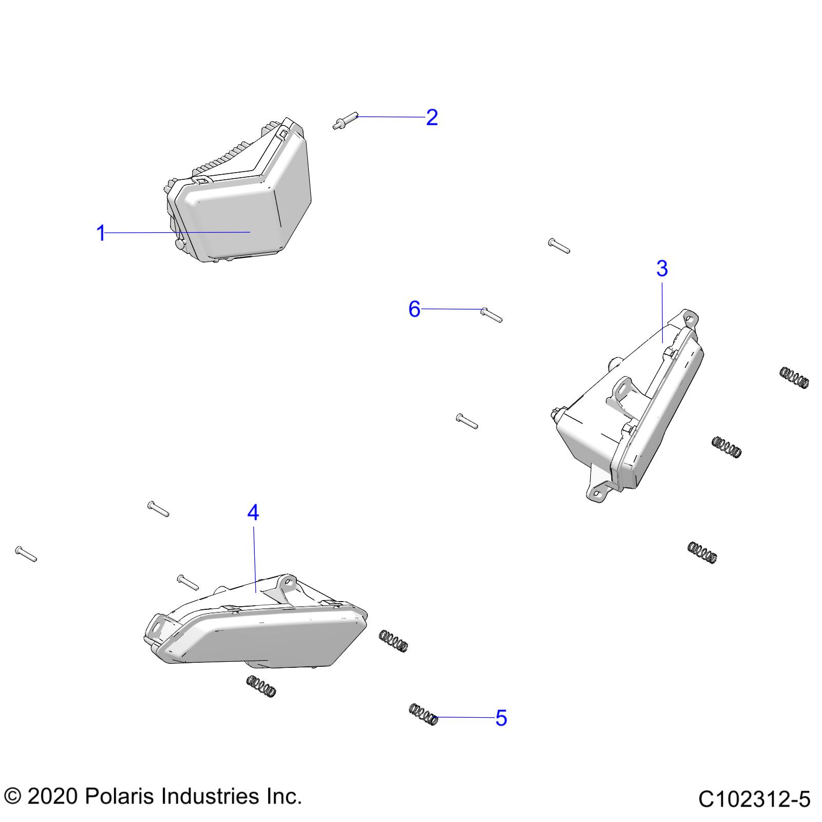 Foto diagrama Polaris que contem a peça 2415095