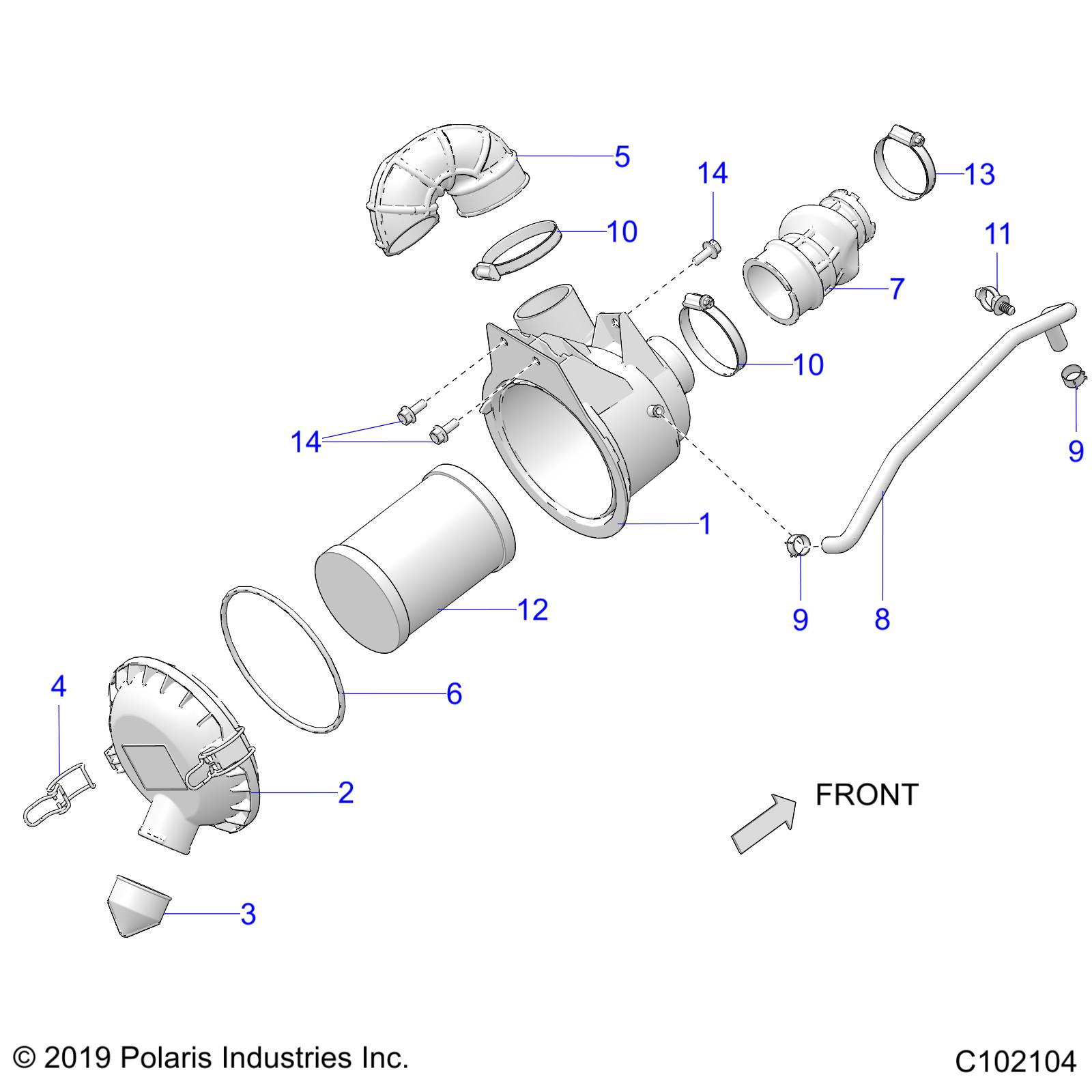 Foto diagrama Polaris que contem a peça 7519236