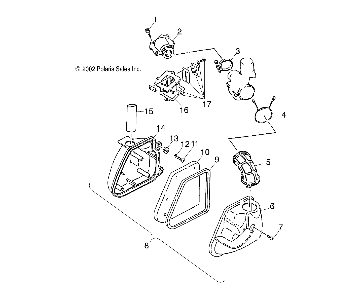 Part Number : 0451138 TUBE INLET  AIR CLEANER