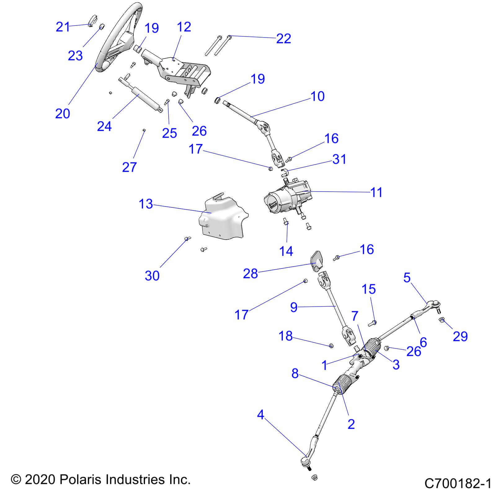 Foto diagrama Polaris que contem a peça 2414882