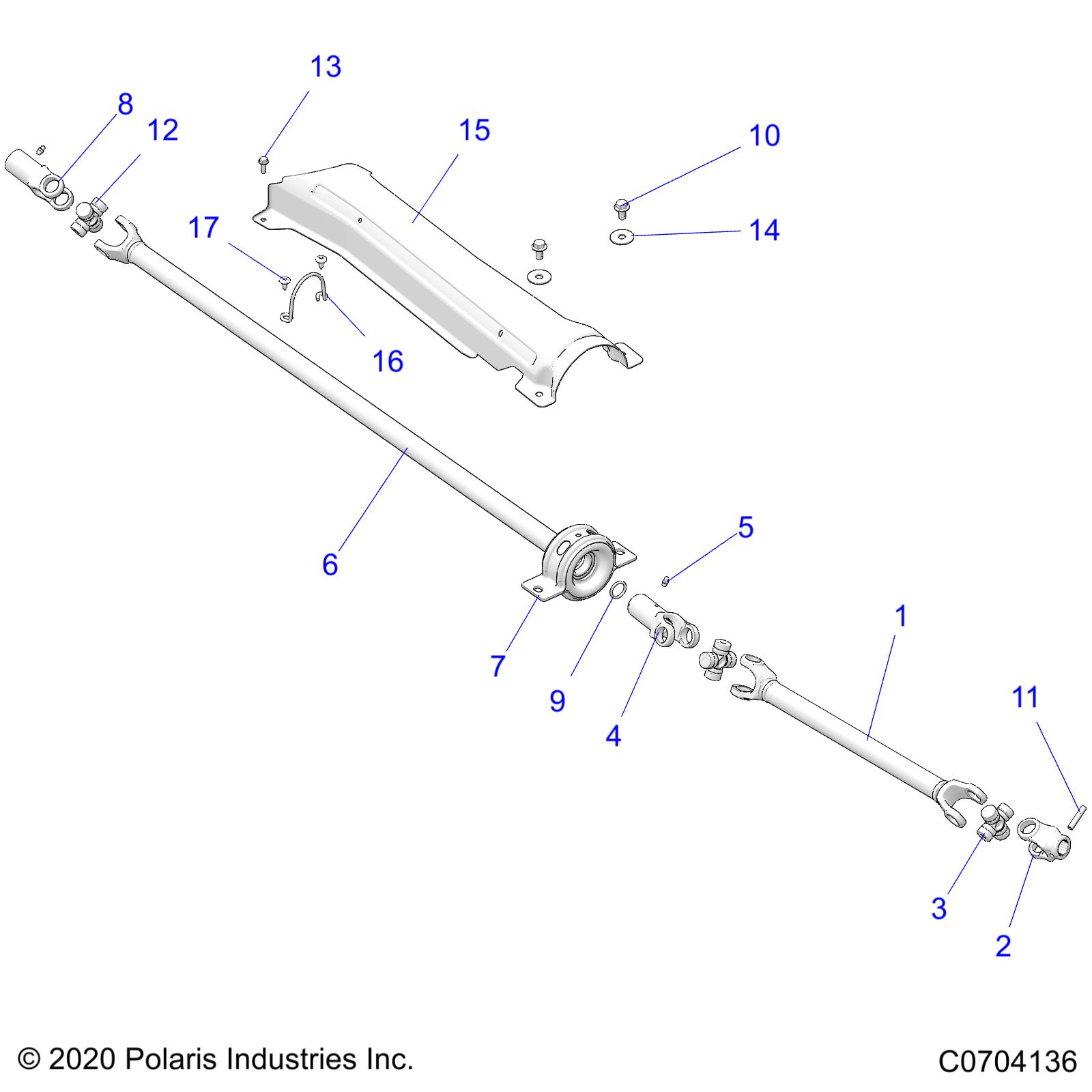 Foto diagrama Polaris que contem a peça 1334187