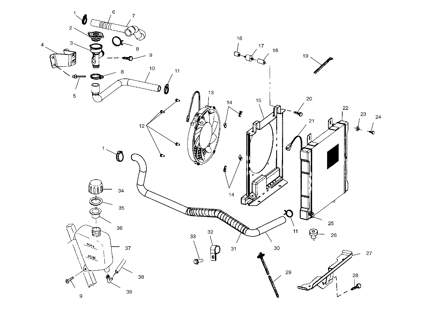 Foto diagrama Polaris que contem a peça 2410123