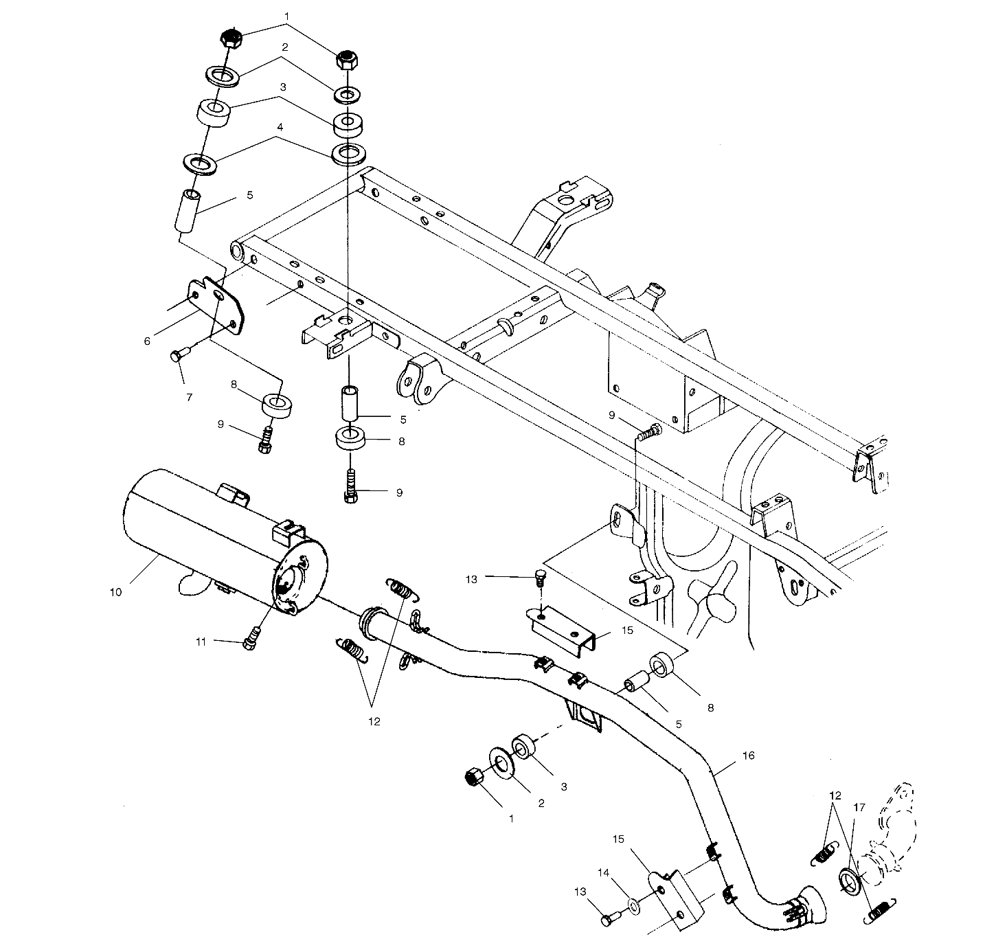 Foto diagrama Polaris que contem a peça 5410241