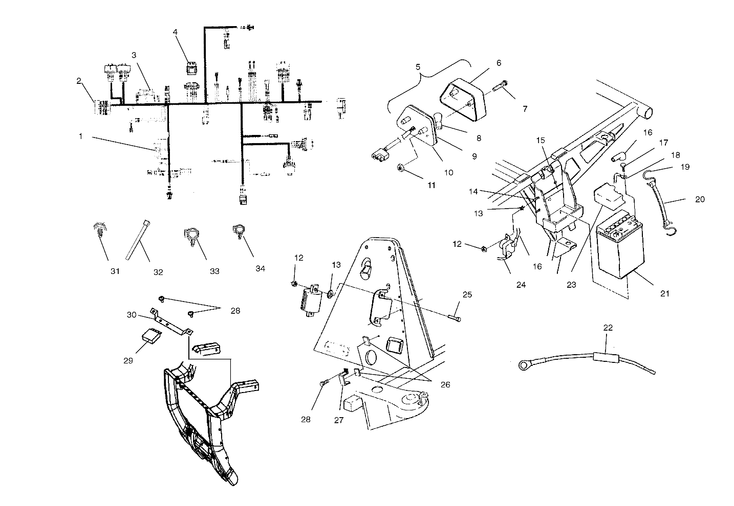 Foto diagrama Polaris que contem a peça 5246378