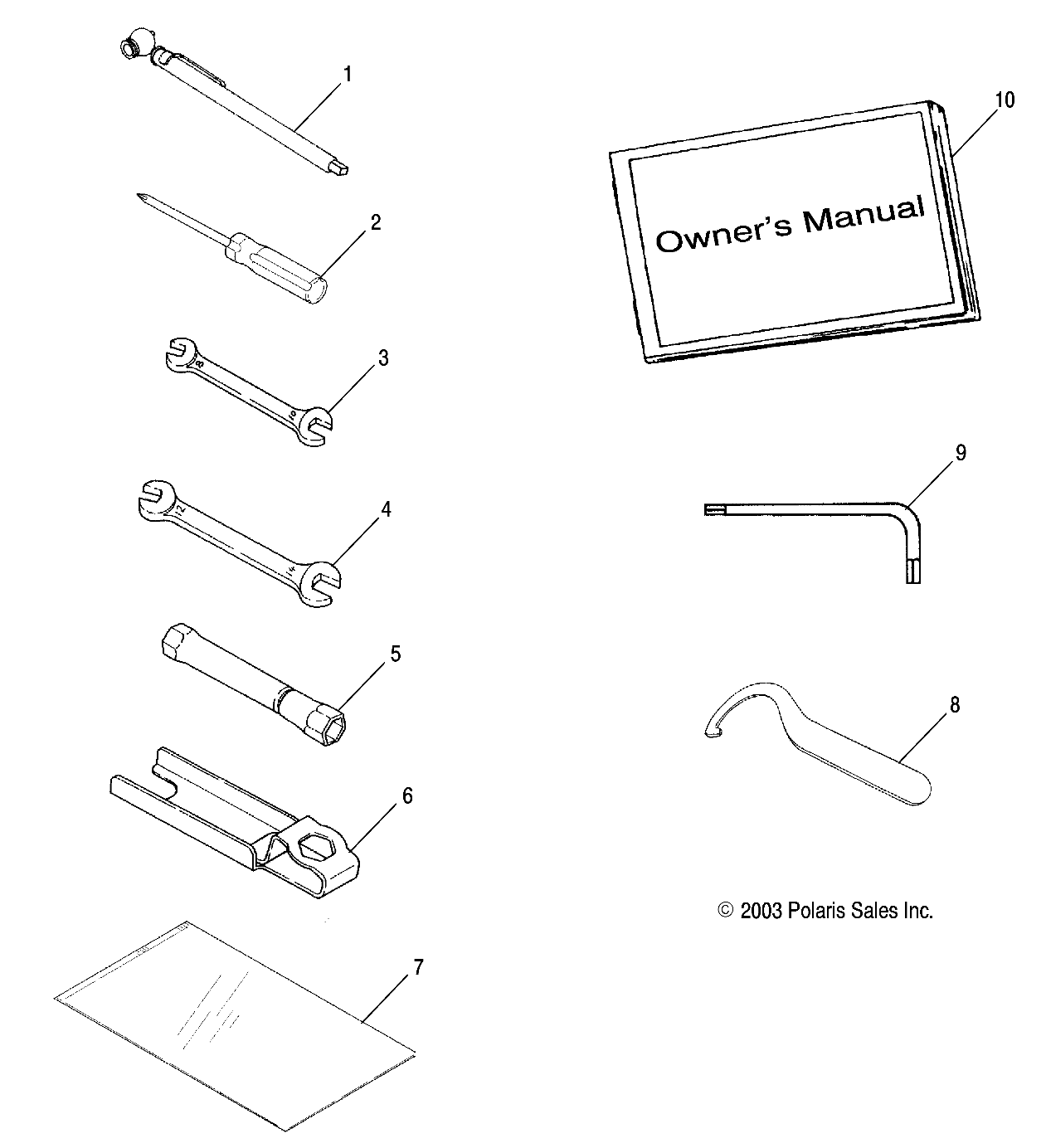 Part Number : 9918540 MAN-OWN 04 SPORTSMAN 400-700