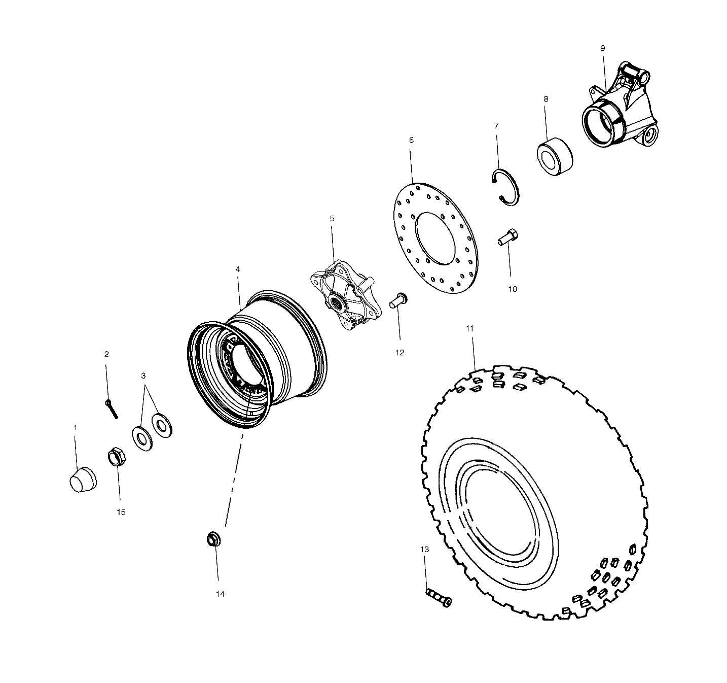 Foto diagrama Polaris que contem a peça 1520695-455