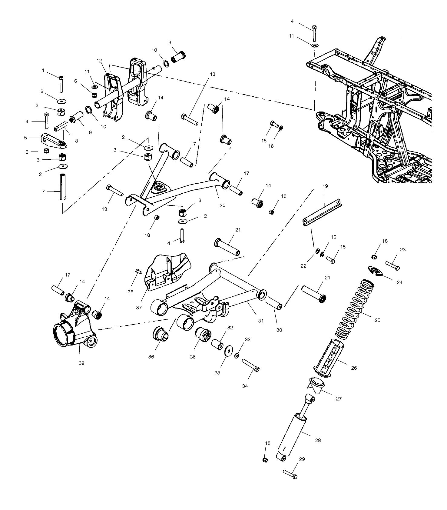 Foto diagrama Polaris que contem a peça 7041453-293