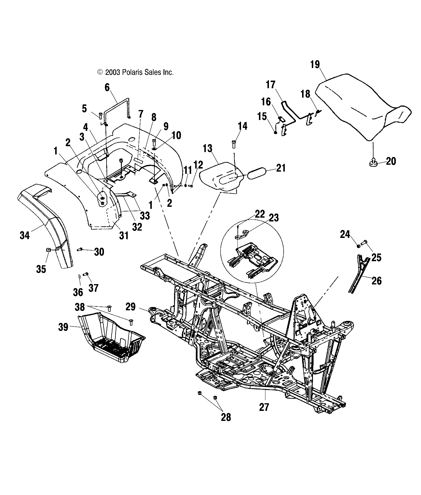 Part Number : 5434705-070 GUARD-MUD REAR RH BLK