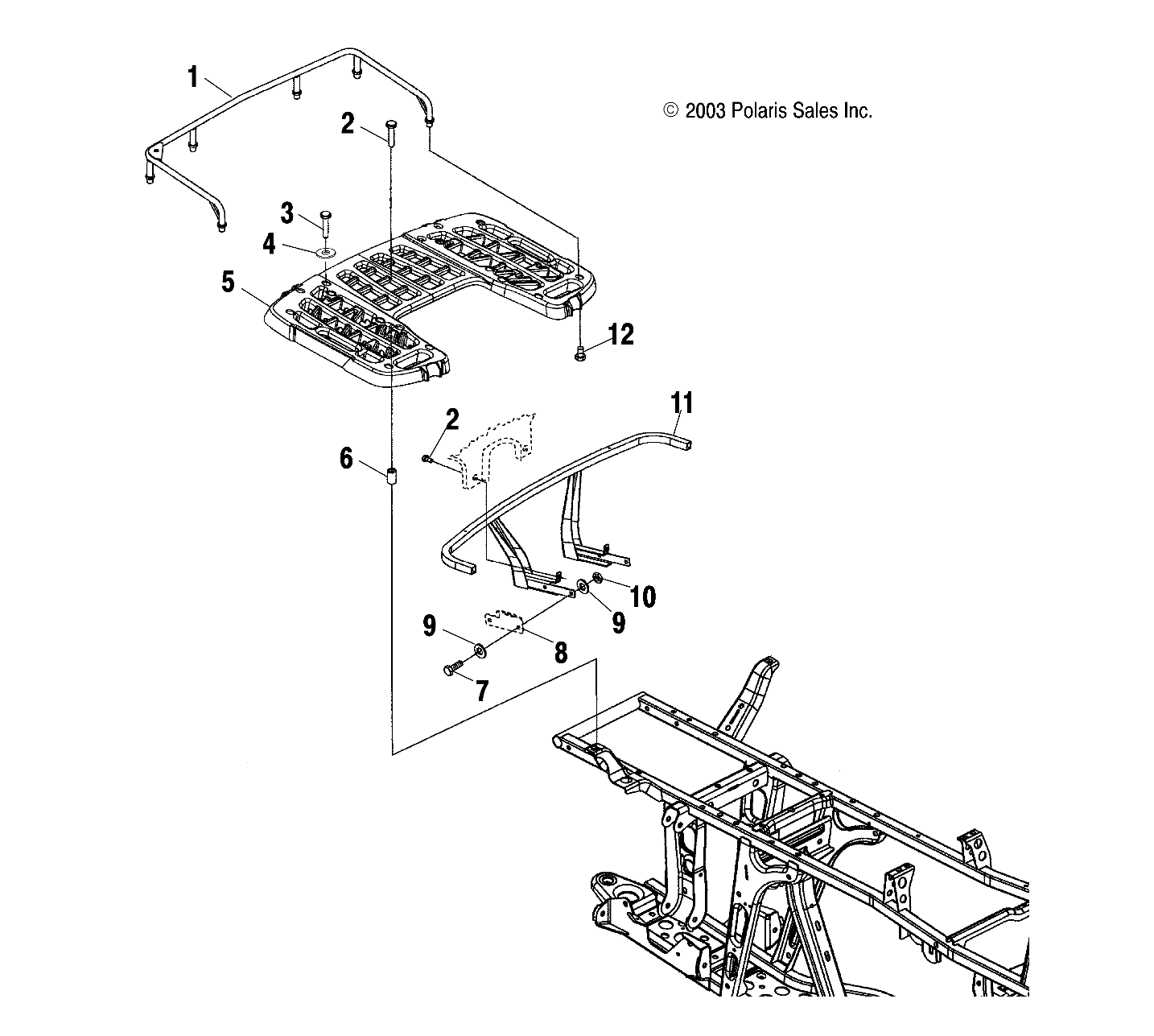 Part Number : 2632836-070 RACK  REAR  GEN VI