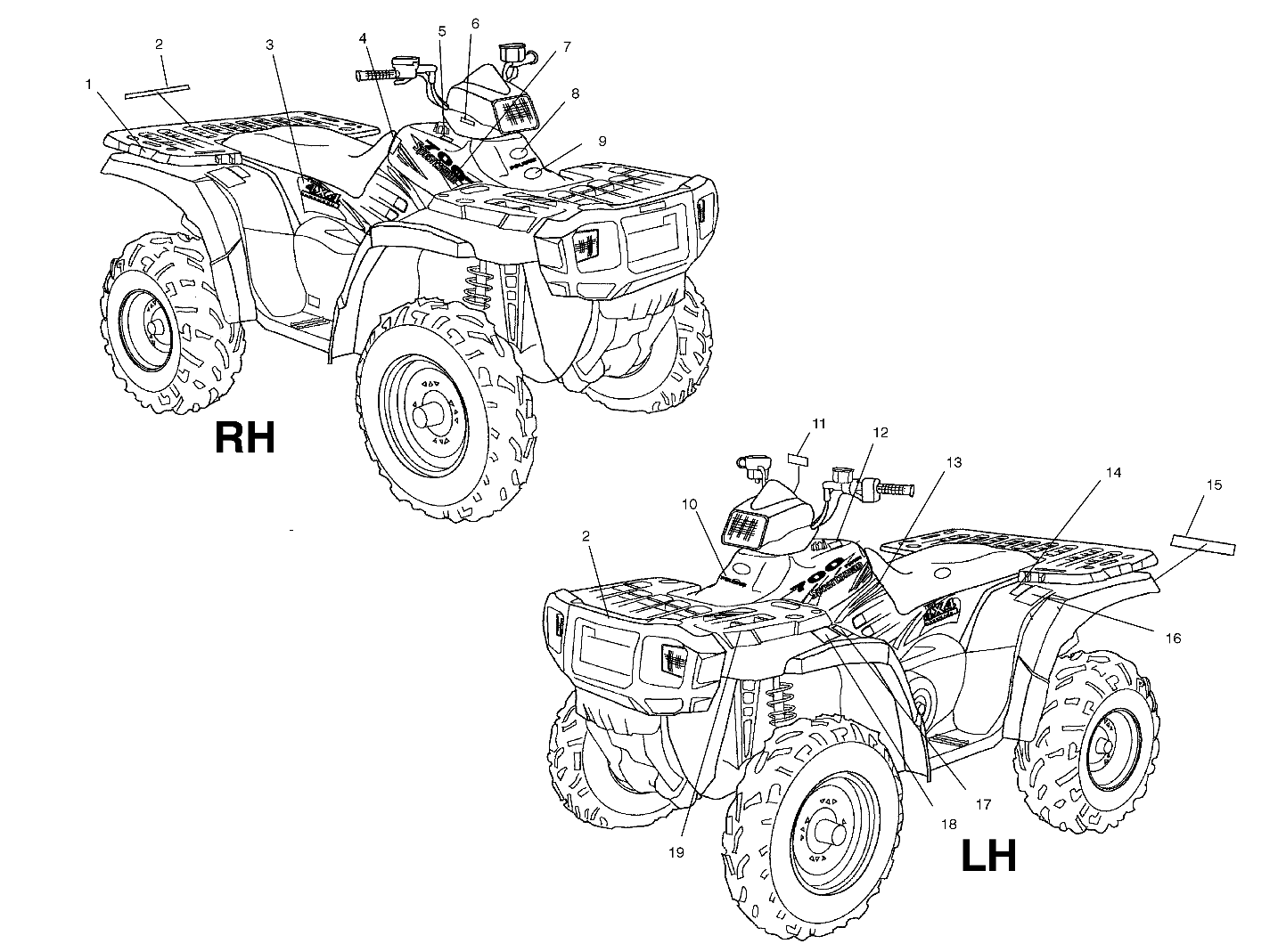 Part Number : 7172066 DECAL- POLARIS  REAR GOLD