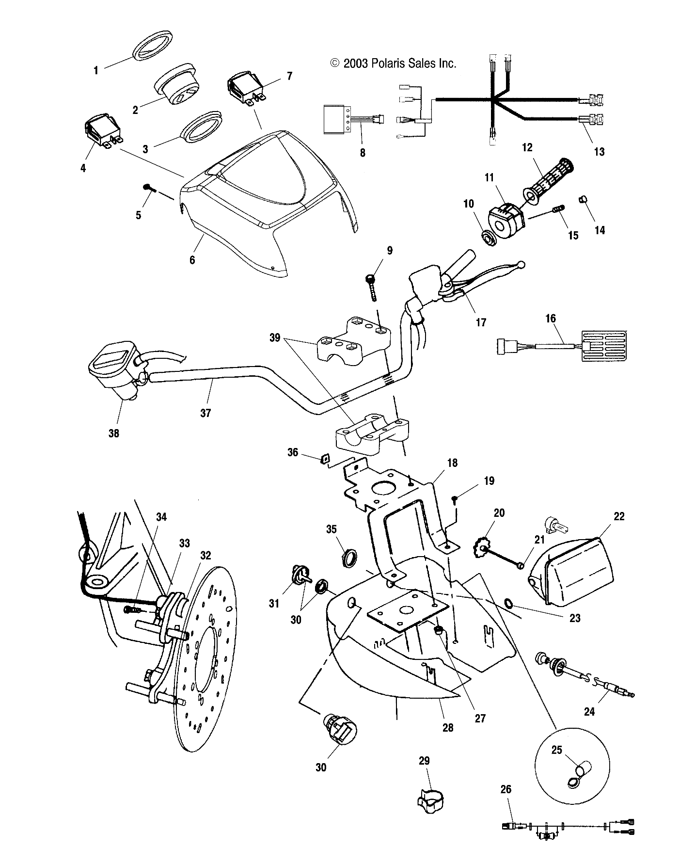 Part Number : 5434706-341 HEADLIGHT POD  UPPER  SONIC BL