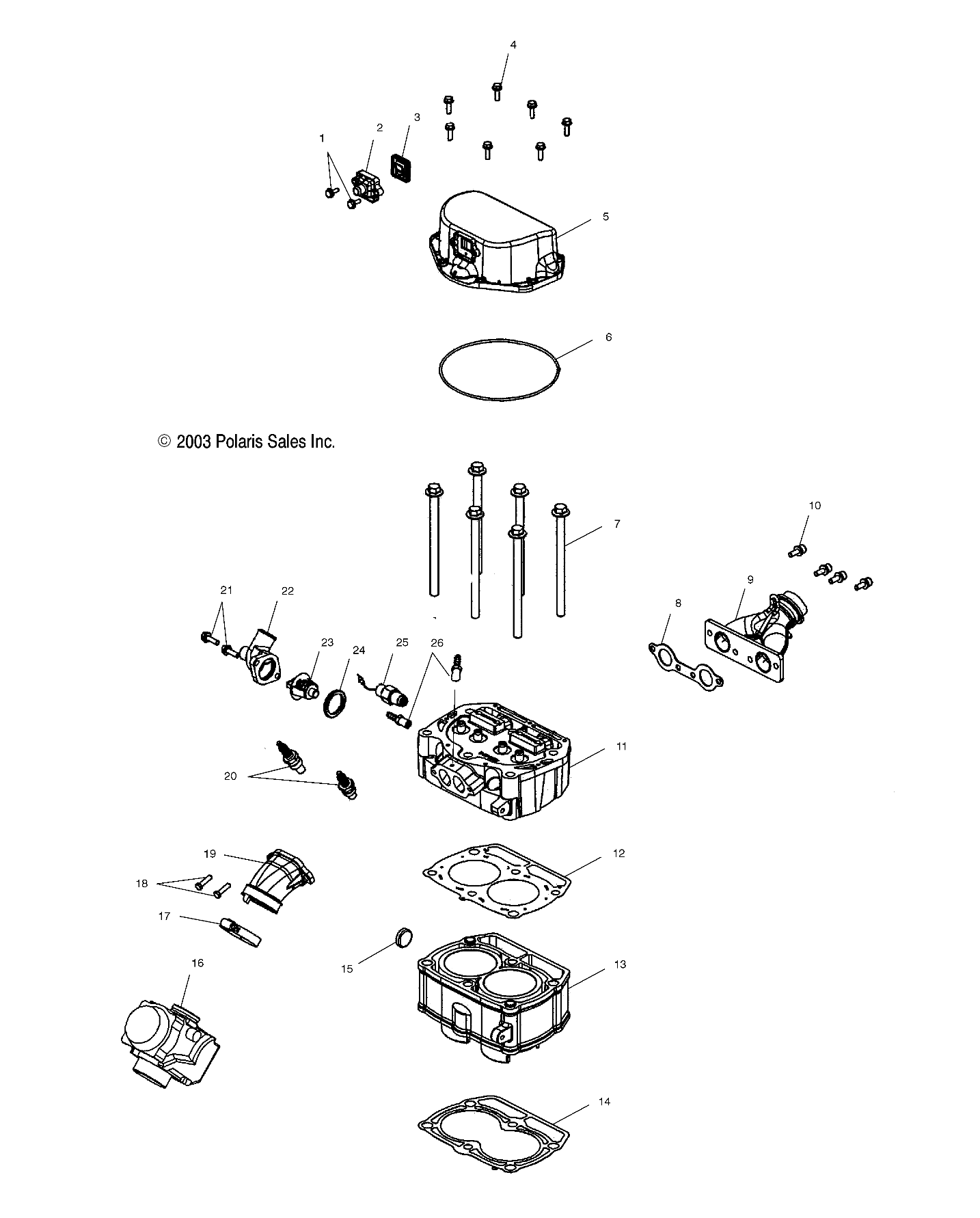 Foto diagrama Polaris que contem a peça 3021413