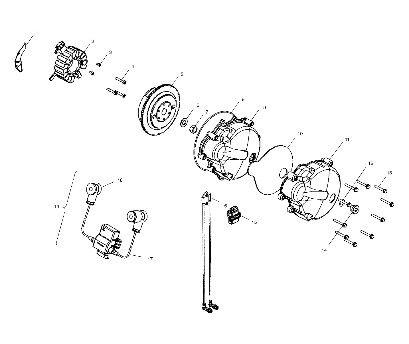 Foto diagrama Polaris que contem a peça 4010709