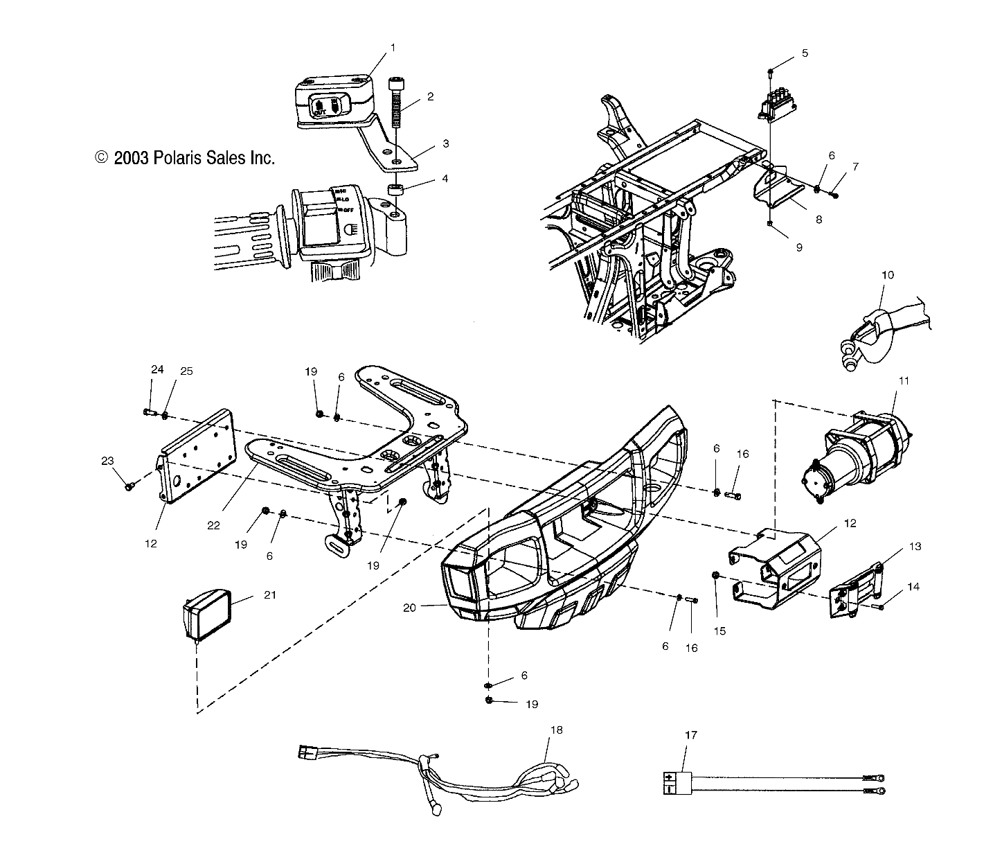 Part Number : 2461218 HARNESS-WINCH MAIN